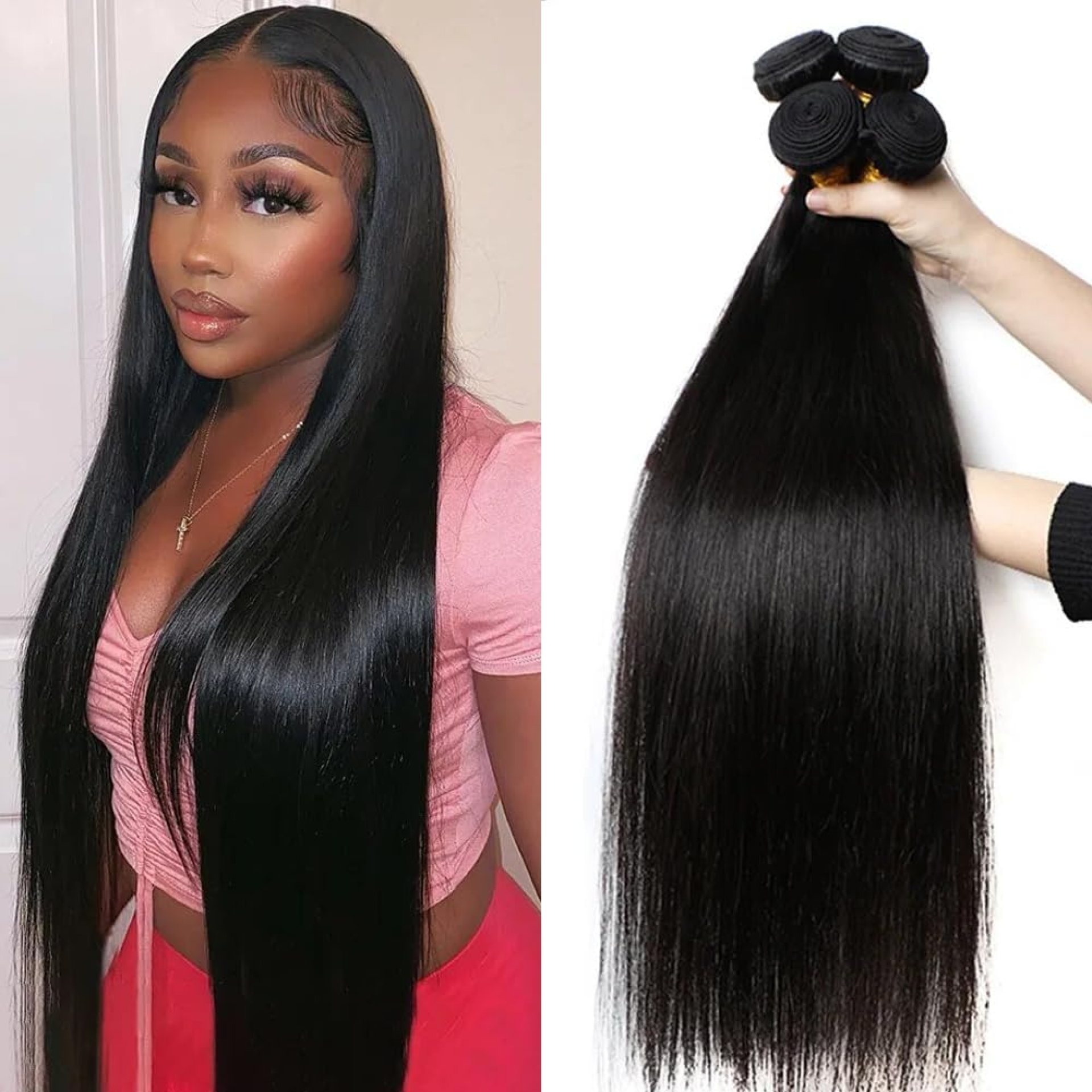 10A Human Hair Bundles Straight Hair 4 Bundles 14 16 18 20 Inch Bundles Human Hair Brazilian Straight Hair Bundles Unprocessed Virgin Hair Weave Bundles 10A Human Hair Bundles Straight Hair 4 Bundles 14 16 18 20 Inch Bundles Human Hair Brazilian Straight Hair Bundles Unprocessed Virgin Hair Weave Bundles