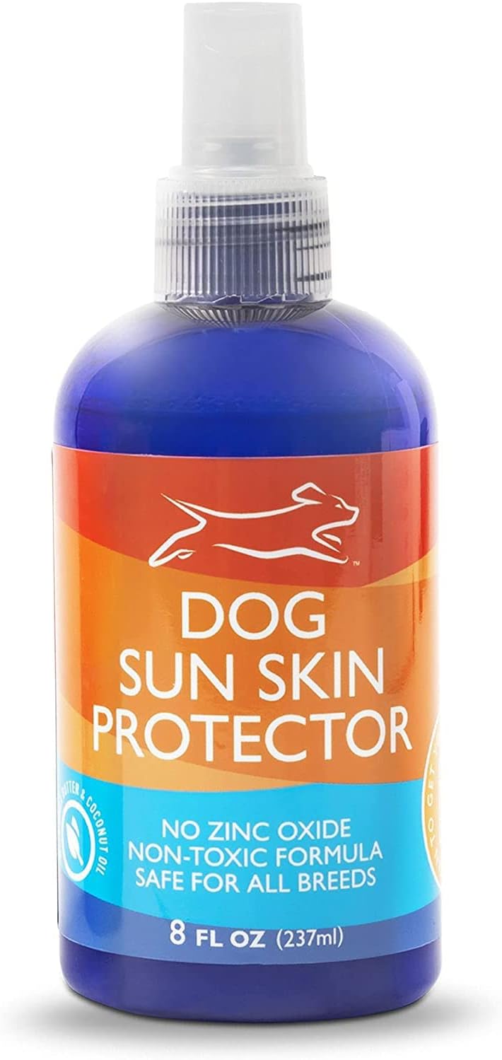 EBPP Dog Sunscreen Sun Skin Protector Spray 8 fl oz – Safe for All Breeds with No Zinc Oxide – Pet Protection and Moisturizer for Skin, Coat, Nose, Ears EBPP Dog Sunscreen Sun Skin Protector Spray 8 fl oz – Safe for All Breeds with No Zinc Oxide – Pet Protection and Moisturizer for Skin, Coat, Nose, Ears