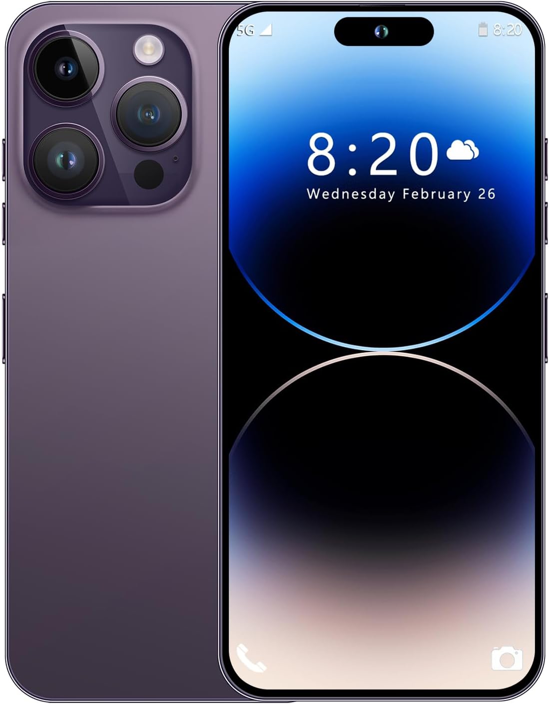 A14 Pro Max 5G Unlocked Smartphone,6GB+256GB, for Android 13, 6.8″ FHD Unlocked Cell Phone, 6800mAh, Battery Fast Charging,48MP+108MP Dual Camera/Dual SIM/Face ID 5G Phone (Purple) A14 Pro Max 5G Unlocked Smartphone,6GB+256GB, for Android 13, 6.8″ FHD Unlocked Cell Phone, 6800mAh, Battery Fast Charging,48MP+108MP Dual Camera/Dual SIM/Face ID 5G Phone (Purple)