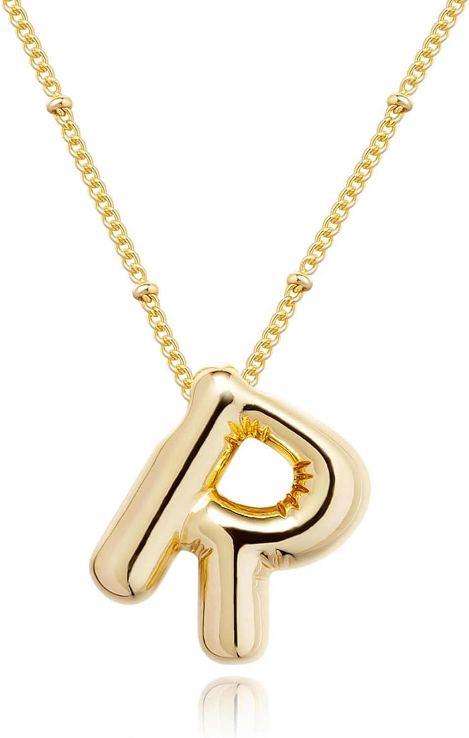Bubble Gold Letter Necklace for Women, 14k Gold Plated Balloon Initial Letter Pendant Necklace Dainty Charm Initial Necklaces for Women Trendy Chunky Custom Name Necklace Gold Jewelry for Womens Bubble Gold Letter Necklace for Women, 14k Gold Plated Balloon Initial Letter Pendant Necklace Dainty Charm Initial Necklaces for Women Trendy Chunky Custom Name Necklace Gold Jewelry for Womens