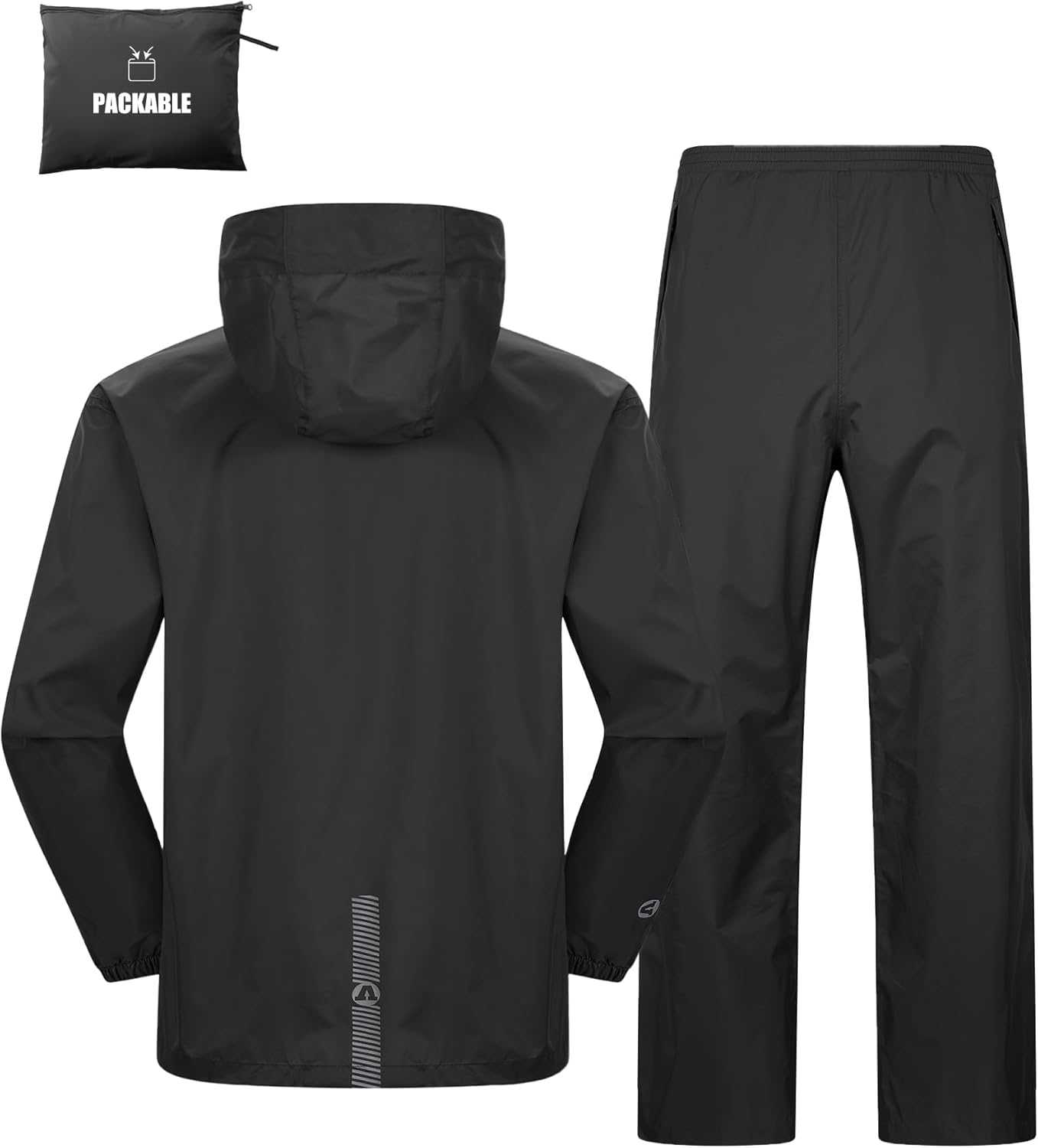 Outdoor Ventures Packable Rain Suit for Men Lightweight Waterproof Breathable Rain Gear for golf Rain Jacket Pants Outdoor Ventures Packable Rain Suit for Men Lightweight Waterproof Breathable Rain Gear for golf Rain Jacket Pants