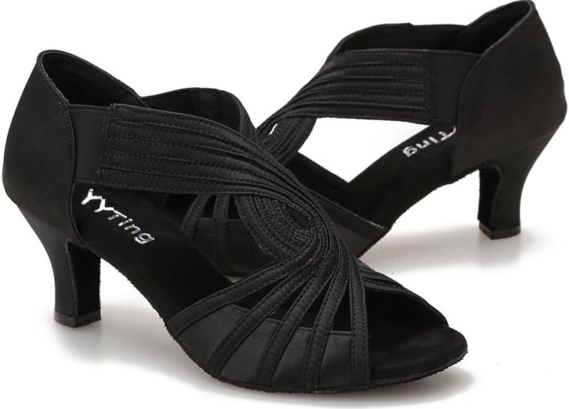 Ballroom Dance Shoes Women Latin Salsa Practice Dancer Shoes 2.5” Heels YT02 Ballroom Dance Shoes Women Latin Salsa Practice Dancer Shoes 2.5” Heels YT02