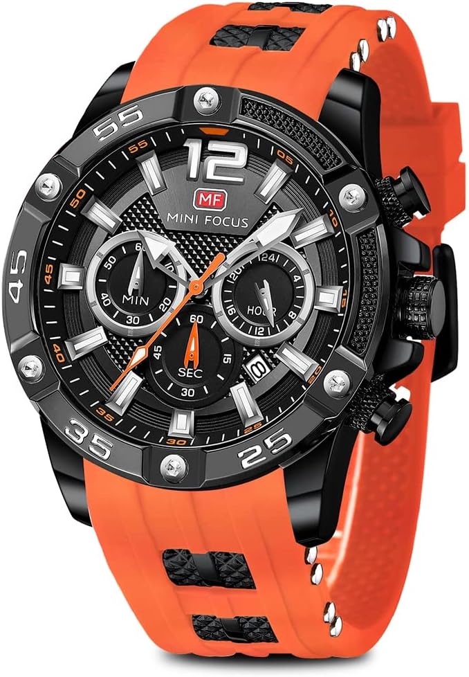 AIMES Watch for Men Sport Military Waterproof Chronograph Mens Watches Analog Quartz Big Face Classic Stylish Fashion Casual Designer Business Work Wrist Watch Elegant Gift for Men AIMES Watch for Men Sport Military Waterproof Chronograph Mens Watches Analog Quartz Big Face Classic Stylish Fashion Casual Designer Business Work Wrist Watch Elegant Gift for Men