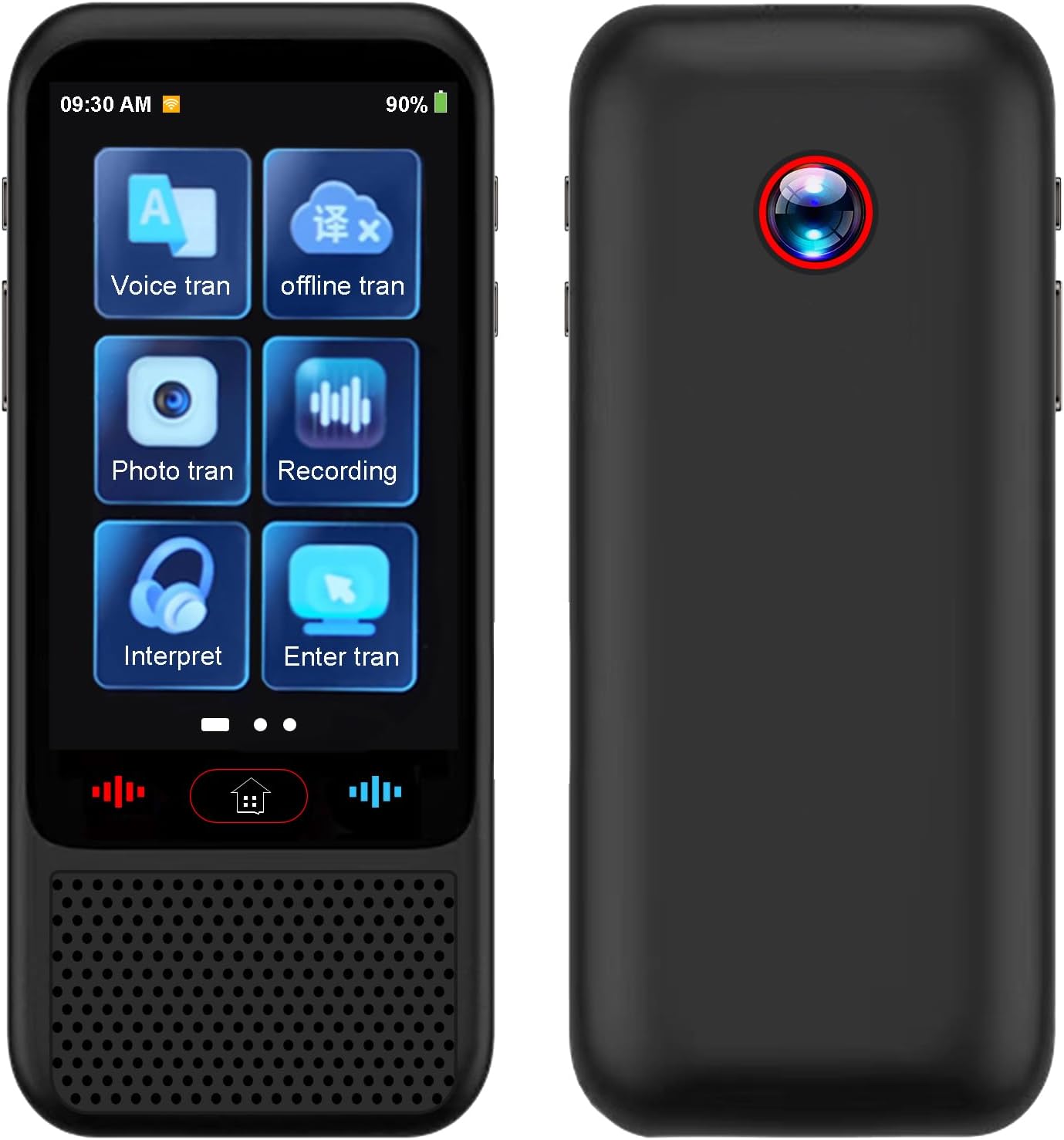 Real Time Translator Device, 3.1″ HD 139 Language Translation Device with Online/Offline/Photo/Text Translator, Two-Way Instant Electronic Foreign Language Translators for Travel Business Study Real Time Translator Device, 3.1″ HD 139 Language Translation Device with Online/Offline/Photo/Text Translator, Two-Way Instant Electronic Foreign Language Translators for Travel Business Study