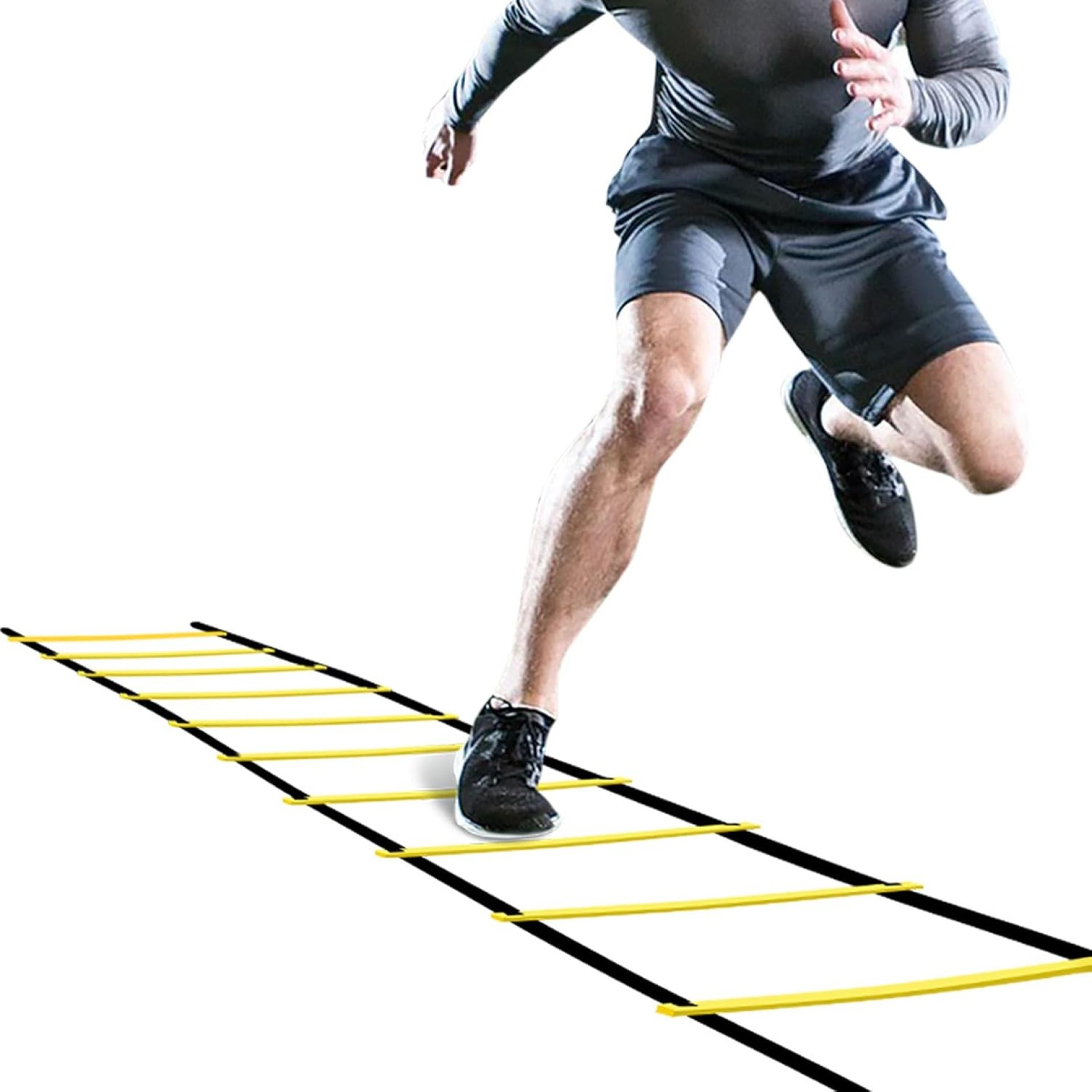 GHB Pro Agility Ladder Agility Training Ladder Speed 12 Rung 20ft with Carrying Bag GHB Pro Agility Ladder Agility Training Ladder Speed 12 Rung 20ft with Carrying Bag
