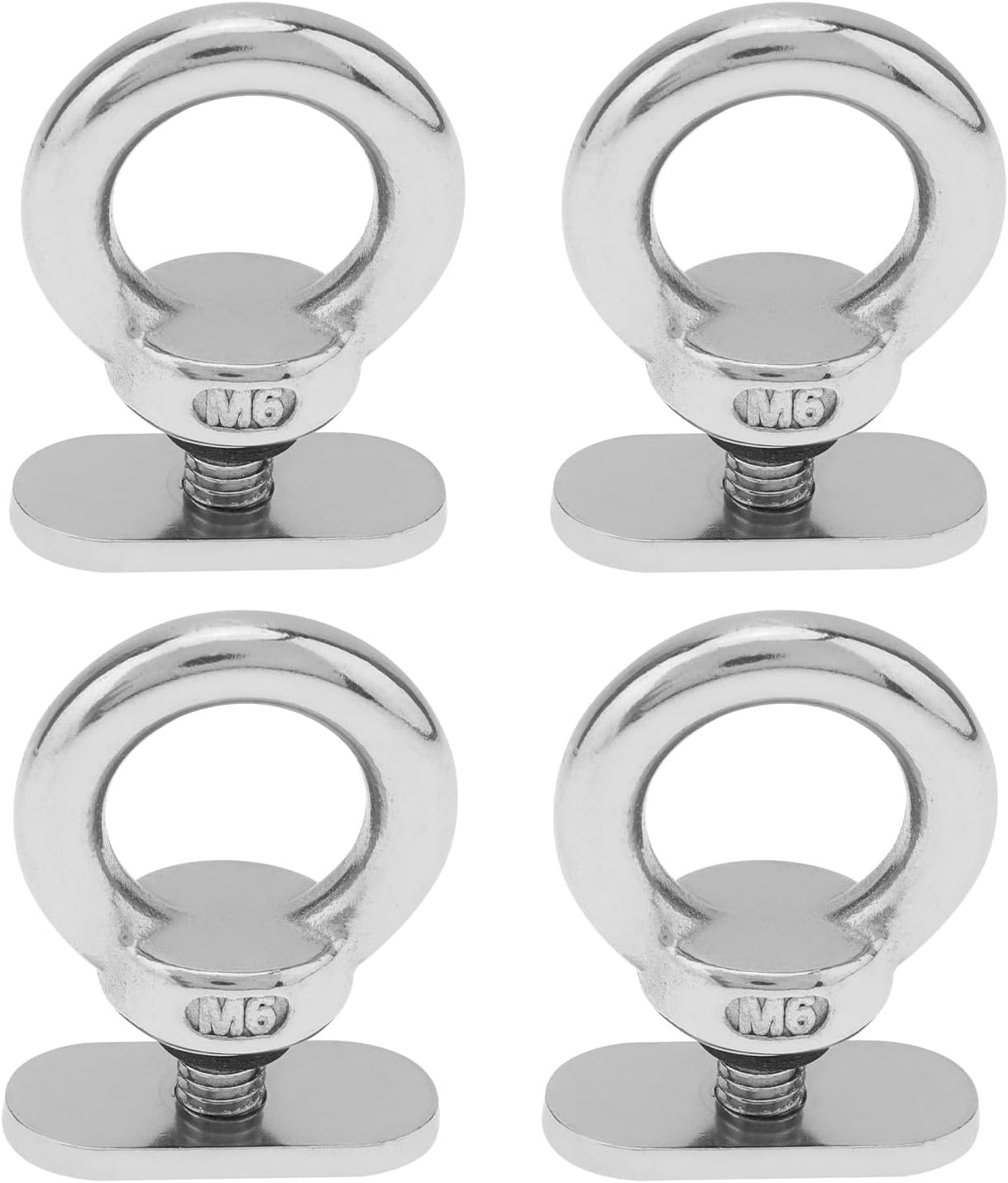 4 Pack 316 Stainless Steel Kayak Track Mount Tie Down Eyelet Rail for Kayak Canoe Boat Bungee Cord or Ropes Up to 0.6″ 4 Pack 316 Stainless Steel Kayak Track Mount Tie Down Eyelet Rail for Kayak Canoe Boat Bungee Cord or Ropes Up to 0.6″