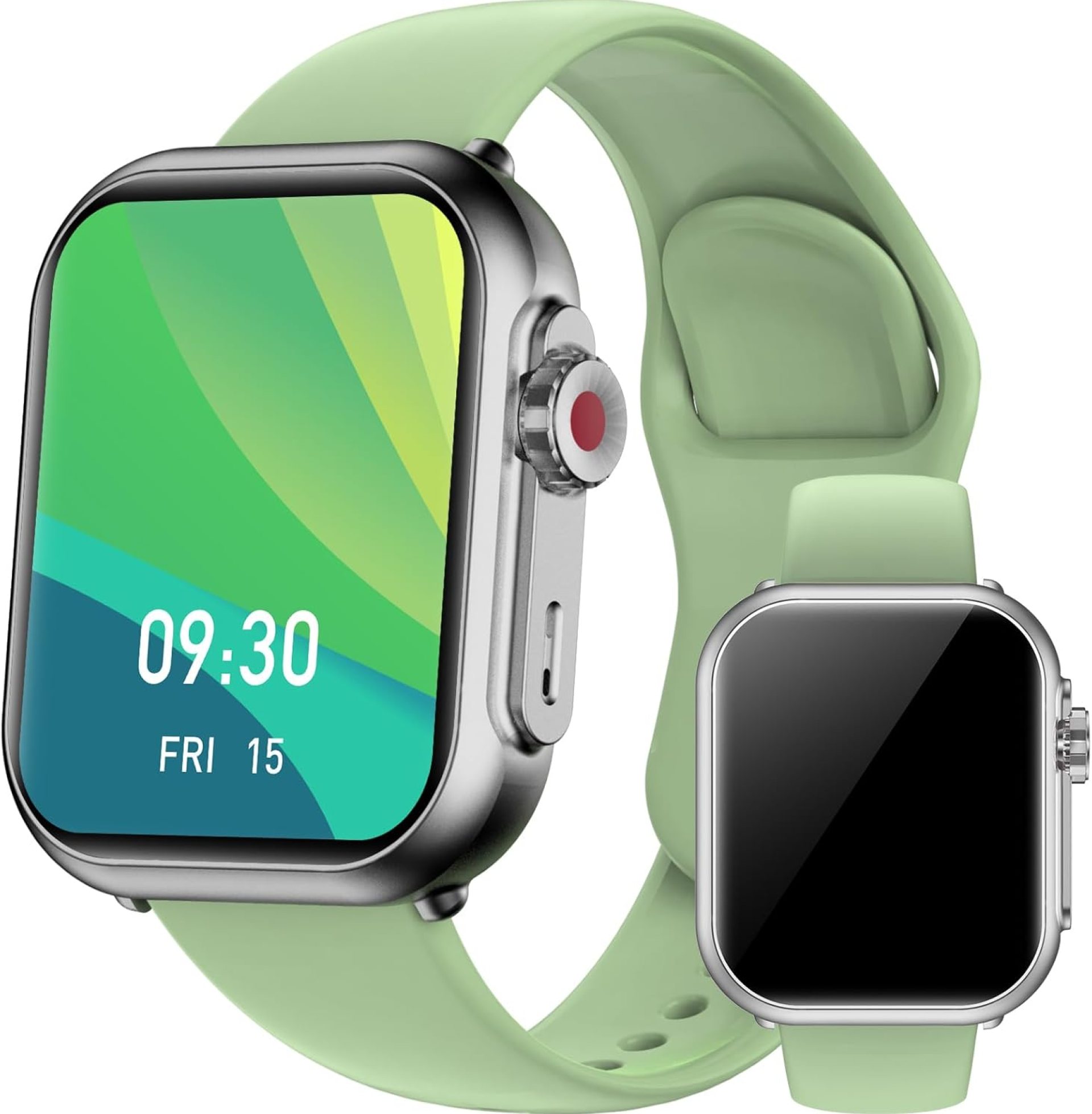 1.85″ HD Smartwatches for Men Women, Heart Rate/Sleep Monitor, for Android/iOS (Green) 1.85″ HD Smartwatches for Men Women, Heart Rate/Sleep Monitor, for Android/iOS (Green)