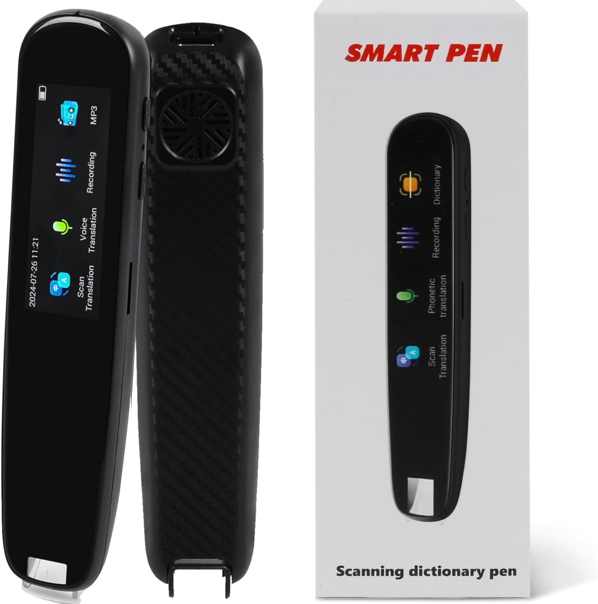 Translation Pen, Scan Translator Pen with 112 Language, 1.97″ OCR Digital Text to Speech Device, Reading Pen for Dyslexia, Scan Reader Pen for Study Travel Business Translation Pen, Scan Translator Pen with 112 Language, 1.97″ OCR Digital Text to Speech Device, Reading Pen for Dyslexia, Scan Reader Pen for Study Travel Business