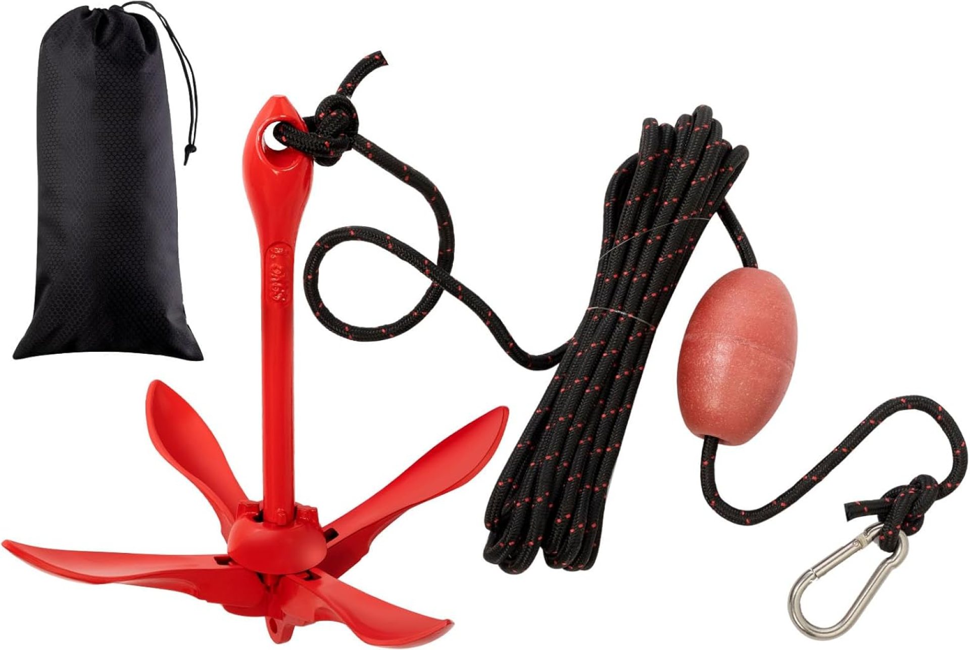 1 Pack Marine Kayak Anchor Kit 1.5 lb Folding Grapnel Anchor Kit Boat Anchor Kayak Fishing Accessories for Small Boats Kayaks Canoe Paddle Boards 1 Pack Marine Kayak Anchor Kit 1.5 lb Folding Grapnel Anchor Kit Boat Anchor Kayak Fishing Accessories for Small Boats Kayaks Canoe Paddle Boards