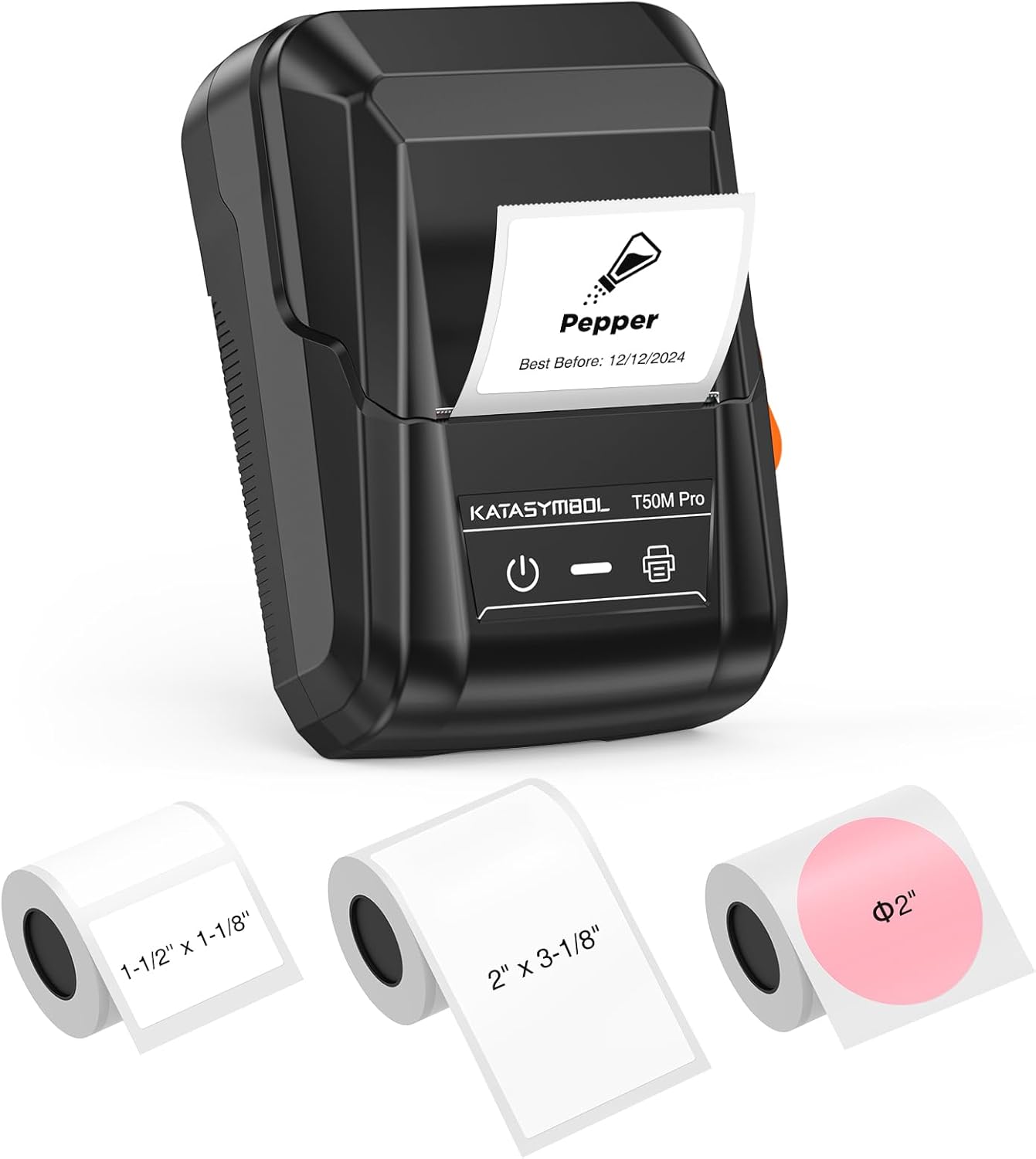SUPVAN T50M Pro Bluetooth Label Maker Machine with 3 Tapes, Wide Waterproof Label, Versatile App with 40 Fonts and 450+ Icons, Inkless Labeler for Home, Kitchen, School, Office Organization, Black SUPVAN T50M Pro Bluetooth Label Maker Machine with 3 Tapes, Wide Waterproof Label, Versatile App with 40 Fonts and 450+ Icons, Inkless Labeler for Home, Kitchen, School, Office Organization, Black