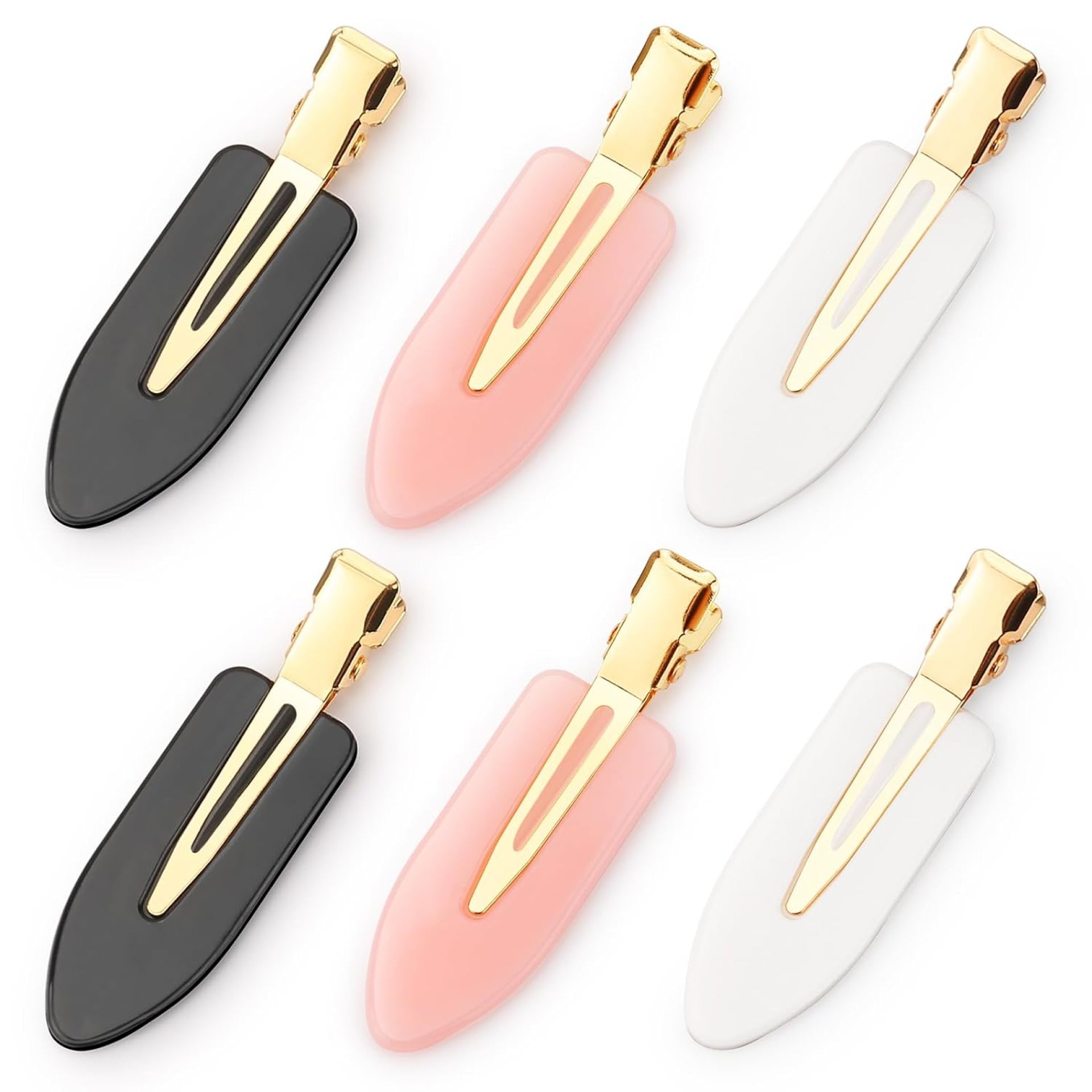 D 6 Pcs Hair Clips No bend Hair Clips No Crease Hair Clip Makeup Clips for Women and Girls Flat Hair Clips for Hairstyling Salon Golden Handle D 6 Pcs Hair Clips No bend Hair Clips No Crease Hair Clip Makeup Clips for Women and Girls Flat Hair Clips for Hairstyling Salon Golden Handle