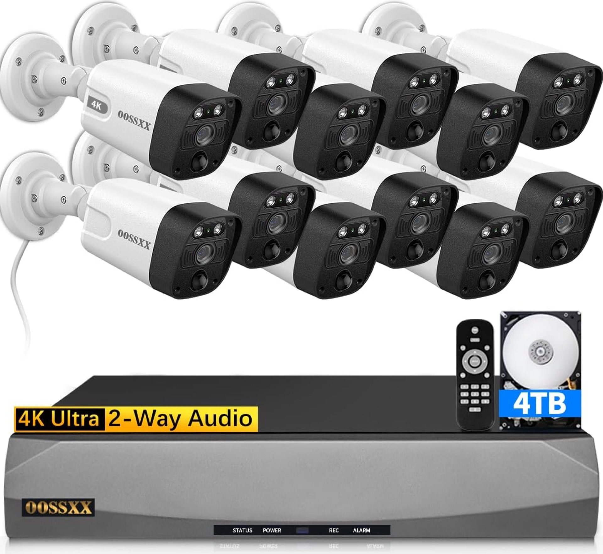 (4K/8.0 Megapixel & 130° Ultra Wide-Angle) 2-Way Audio PoE Outdoor Home Security Camera System Wired Outdoor Video Surveillance IP Cameras System (4K/8.0 Megapixel & 130° Ultra Wide-Angle) 2-Way Audio PoE Outdoor Home Security Camera System Wired Outdoor Video Surveillance IP Cameras System