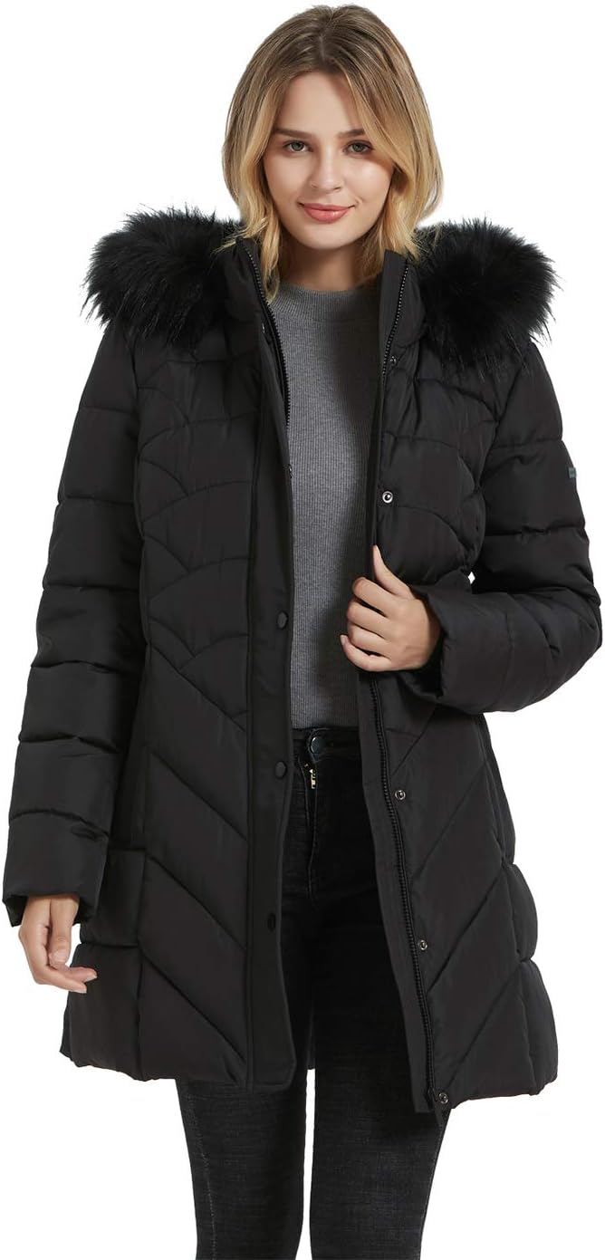 BINACL Women’s Winter Warm Thicken Long Outwear Pockets Coat Parka Jacket XS-3XL BINACL Women’s Winter Warm Thicken Long Outwear Pockets Coat Parka Jacket XS-3XL