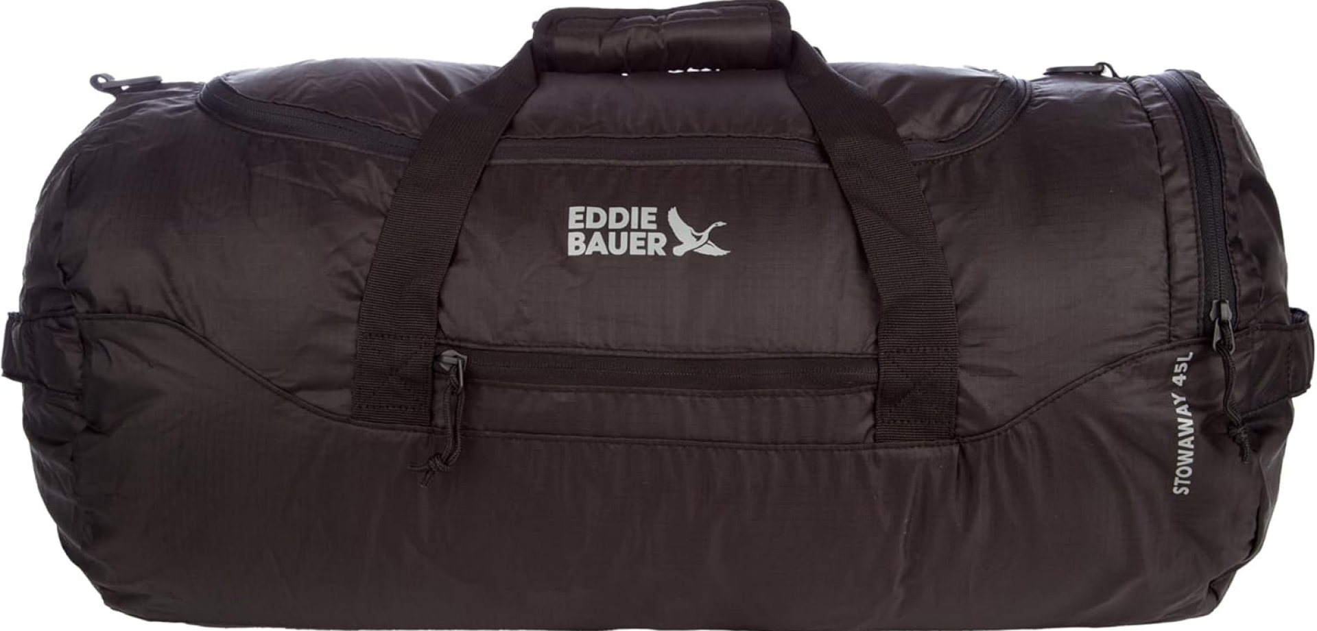 Eddie Bauer Stowaway Packable Duffel Bag | Travel | Foldable | Lightweight | Durable | Ripstop Polyester | 23″ Length | 45L Capacity Eddie Bauer Stowaway Packable Duffel Bag | Travel | Foldable | Lightweight | Durable | Ripstop Polyester | 23″ Length | 45L Capacity