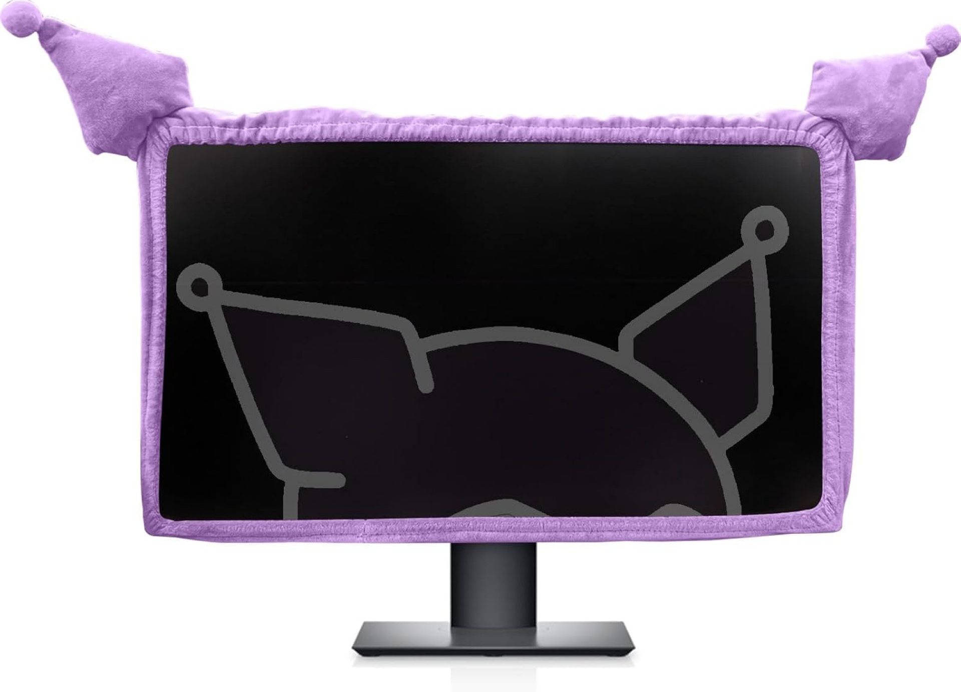 23” – 34” Computer Monitor Protective Cover with Cat Ear Design, Cute Monitor Dust Cover with Furry Design, Elastic Dustproof, Suitable for PC, Tablet, TV 23” – 34” Computer Monitor Protective Cover with Cat Ear Design, Cute Monitor Dust Cover with Furry Design, Elastic Dustproof, Suitable for PC, Tablet, TV