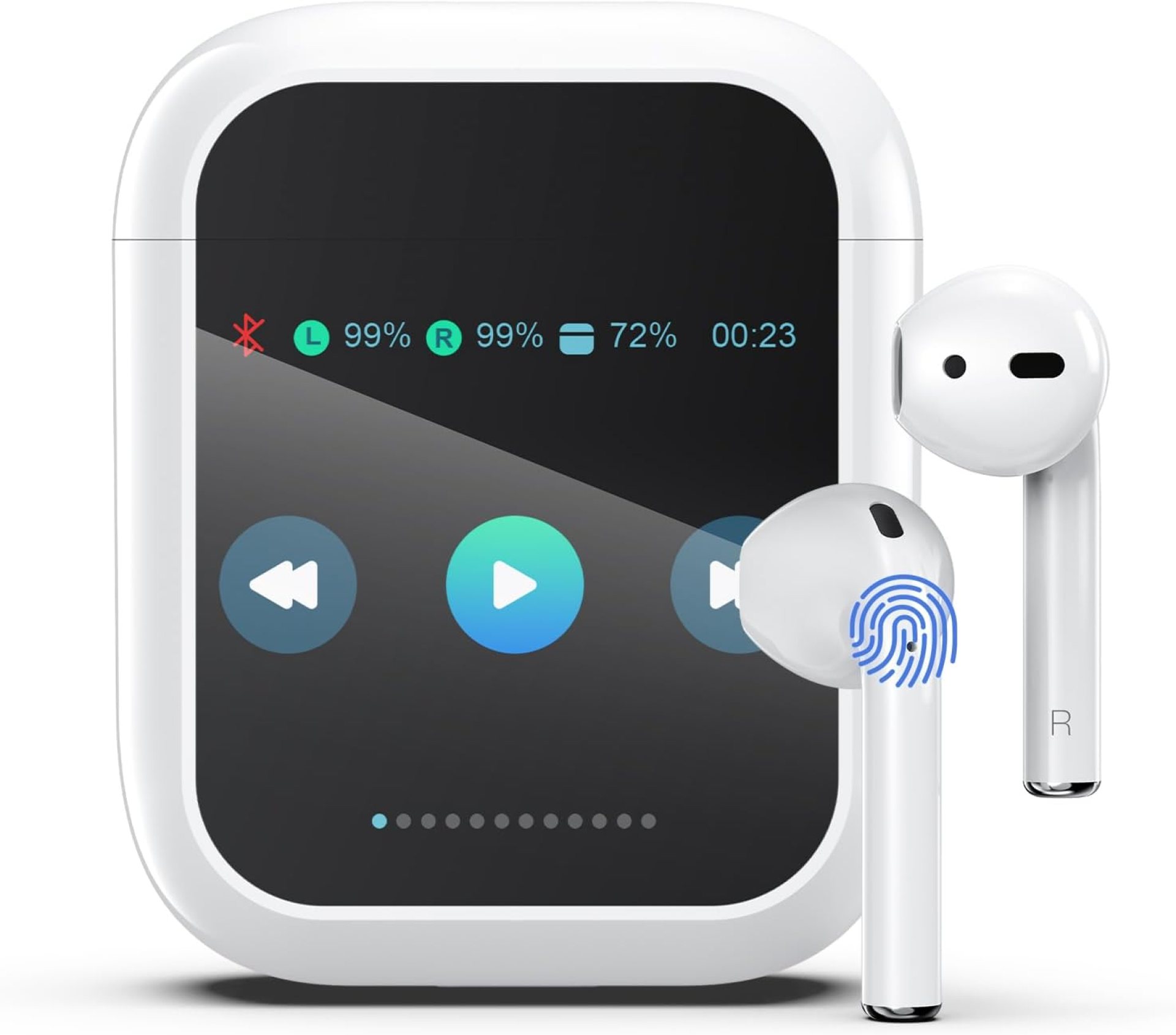 AI Language Translator Earbuds,144 Languages Bluetooth Translator Device and Accents 8 Offline Language Translation, Two-Way Translator Earphones for Language Learning/Travel/Business AI Language Translator Earbuds,144 Languages Bluetooth Translator Device and Accents 8 Offline Language Translation, Two-Way Translator Earphones for Language Learning/Travel/Business