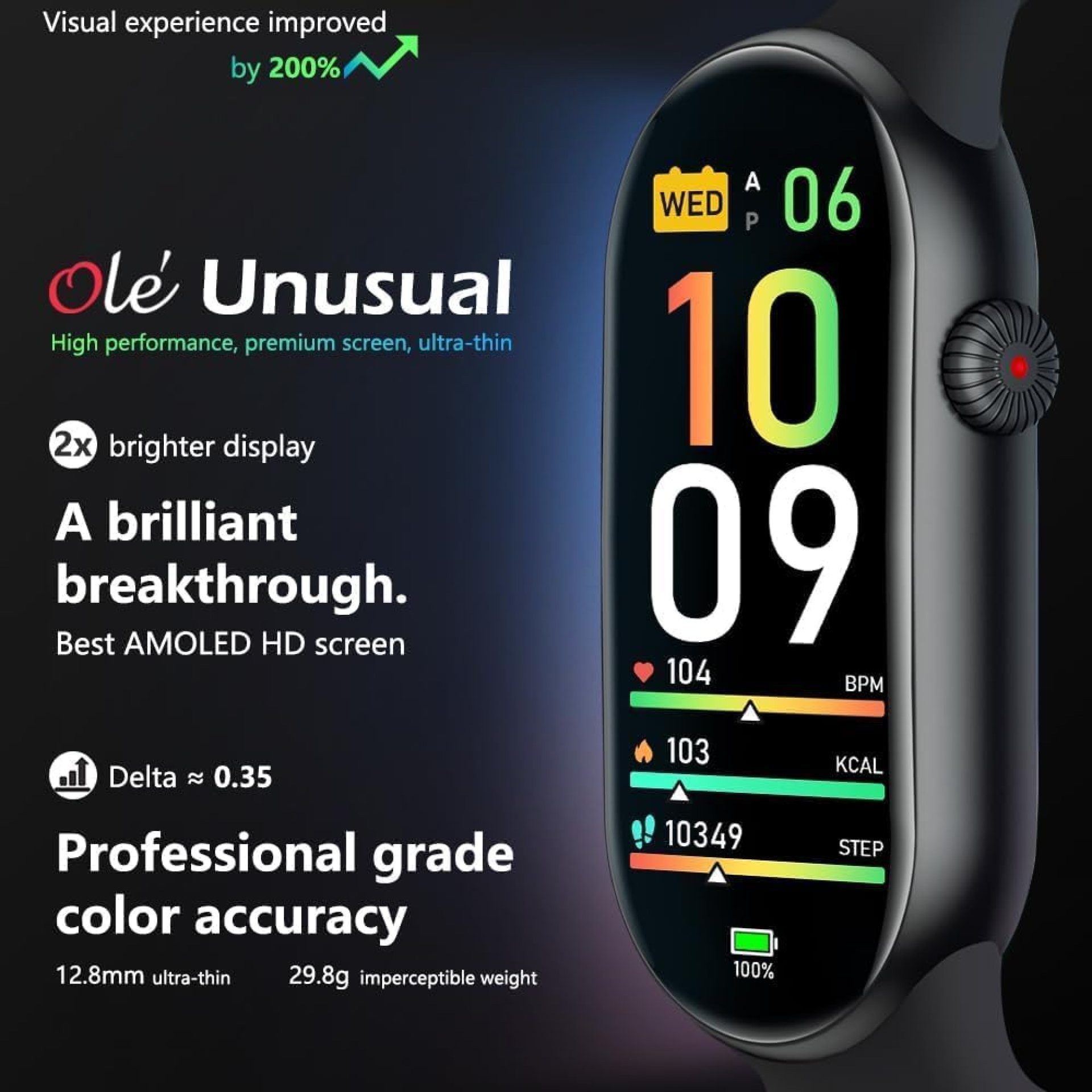FITVII Ole Fitness Tracker, 1.6” AMOLED Fitness Watch with 24/7 Heart Rate and Blood Pressure Monitor, Blood Oxygen Sleep Tracking Step Calories Counter IP68 Waterproof Activity Tracker for Women Men FITVII Ole Fitness Tracker, 1.6” AMOLED Fitness Watch with 24/7 Heart Rate and Blood Pressure Monitor, Blood Oxygen Sleep Tracking Step Calories Counter IP68 Waterproof Activity Tracker for Women Men