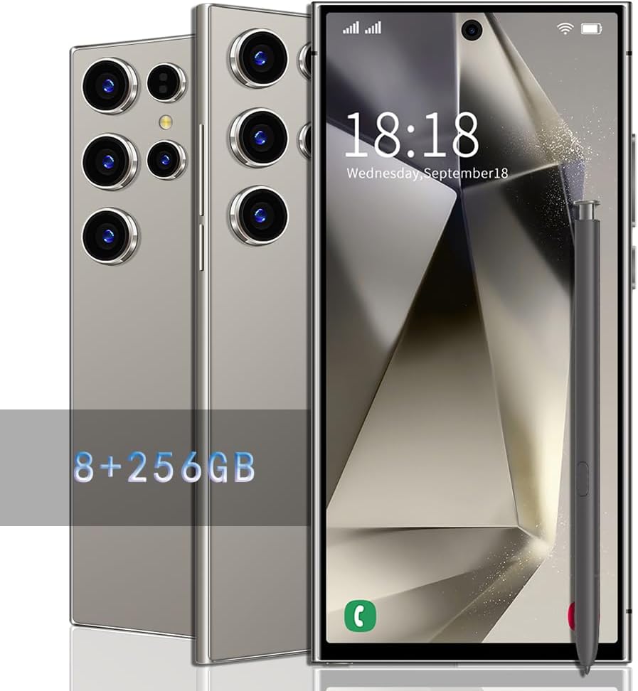 W24 Ultra Cell Phone,6.8″,5G Unlocked Android,Cell Phone with S Pen,8GB+256GB Smartphone,8000mAh Long Battery Life,72MP+108MP Zoom Camera,Dual SIM Phone+Gift 64GB Memory Card (Titanium Gray) W24 Ultra Cell Phone,6.8″,5G Unlocked Android,Cell Phone with S Pen,8GB+256GB Smartphone,8000mAh Long Battery Life,72MP+108MP Zoom Camera,Dual SIM Phone+Gift 64GB Memory Card (Titanium Gray)