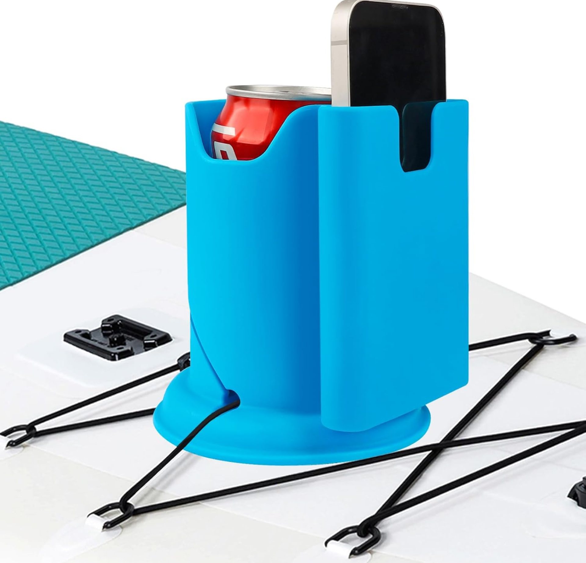ANGAR Paddleboard Cup Holder, Paddle Board and Kayak Drink Holder, 2-in-1 Anti-Flip Drink & Phone Holder ANGAR Paddleboard Cup Holder, Paddle Board and Kayak Drink Holder, 2-in-1 Anti-Flip Drink & Phone Holder