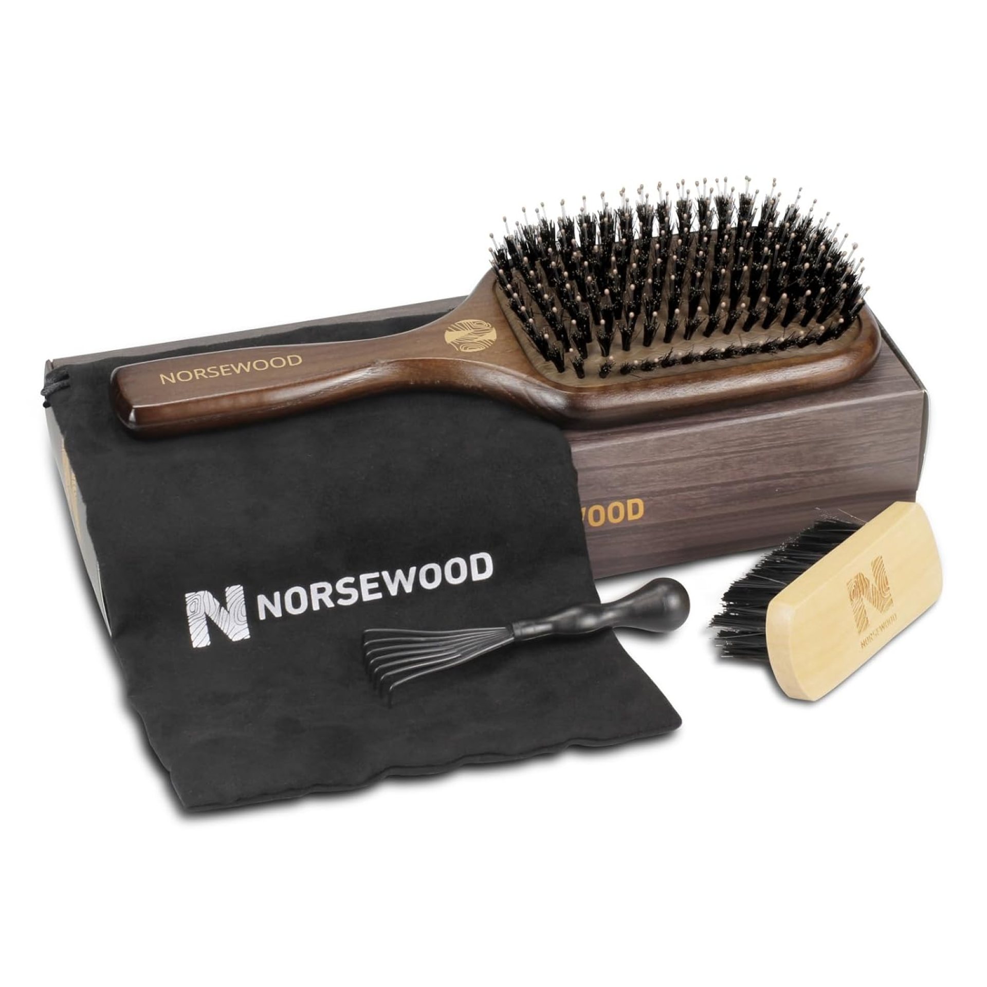 100% Boar Bristle Hair Brush Set, Detangler for Long, Short, Thick, Thin, Curly, Straight, or Wavy,Hairbrush for Enhancing Shine,Great for Men, Women, and Kids 100% Boar Bristle Hair Brush Set, Detangler for Long, Short, Thick, Thin, Curly, Straight, or Wavy,Hairbrush for Enhancing Shine,Great for Men, Women, and Kids