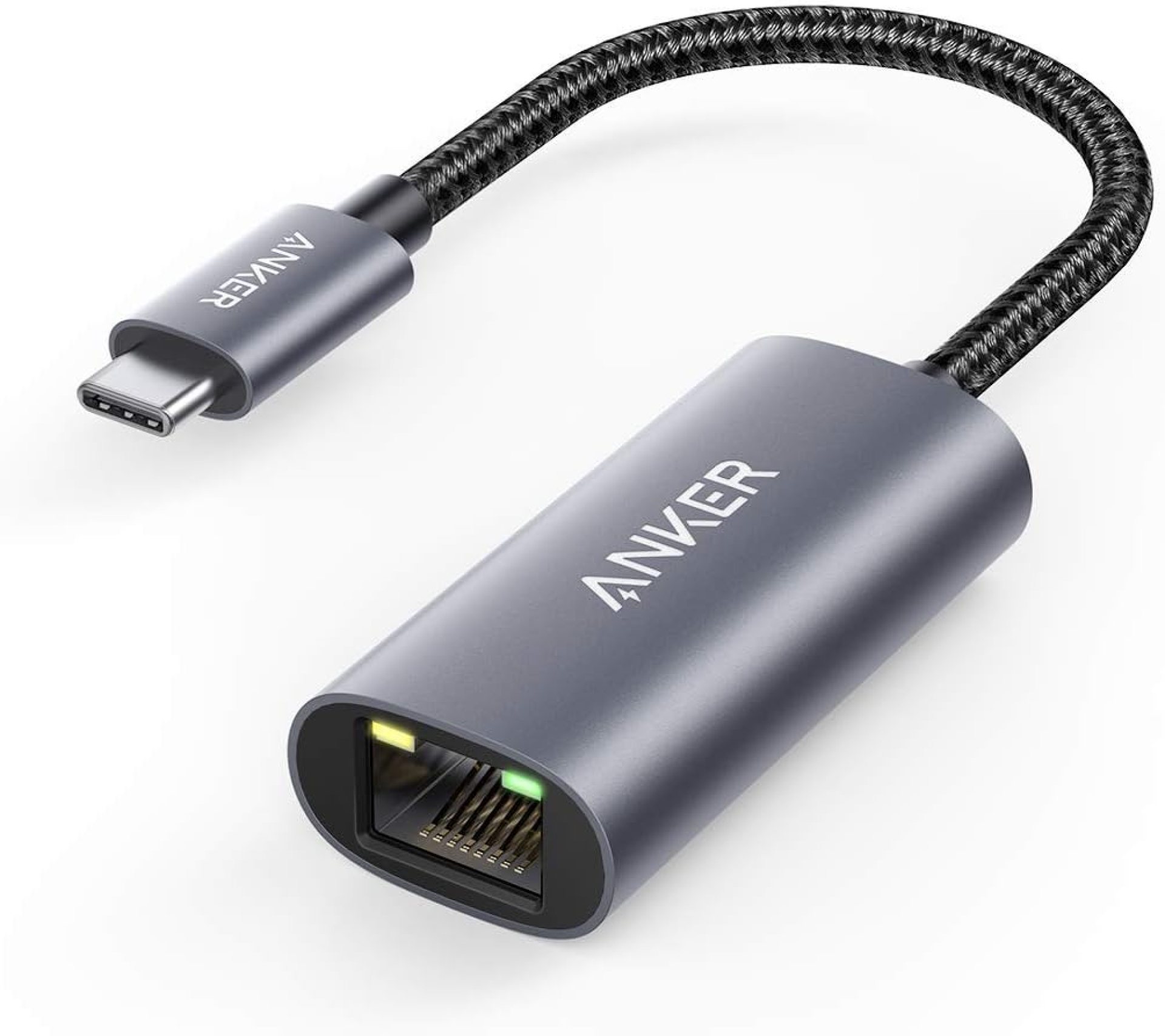 Anker USB C to Ethernet Adapter, Portable 1-Gigabit Network Hub, 10/100/1000 Mbps, for MacBook Pro, iPad Pro 2019/2018, ChromeBook, XPS, Galaxy S9/S8, and More Anker USB C to Ethernet Adapter, Portable 1-Gigabit Network Hub, 10/100/1000 Mbps, for MacBook Pro, iPad Pro 2019/2018, ChromeBook, XPS, Galaxy S9/S8, and More