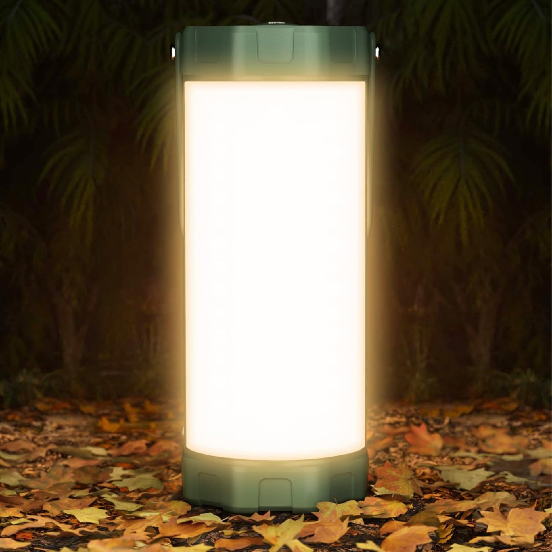 Glocusent Survival Camping Lantern, 106LED with 5 Brightness, Up to 1200LM, 3 Modes & SOS, Rechargeable Lantern for 80hrs, IP68 Waterproof, Emergency Lanterns for Power outages (Green) Glocusent Survival Camping Lantern, 106LED with 5 Brightness, Up to 1200LM, 3 Modes & SOS, Rechargeable Lantern for 80hrs, IP68 Waterproof, Emergency Lanterns for Power outages (Green)