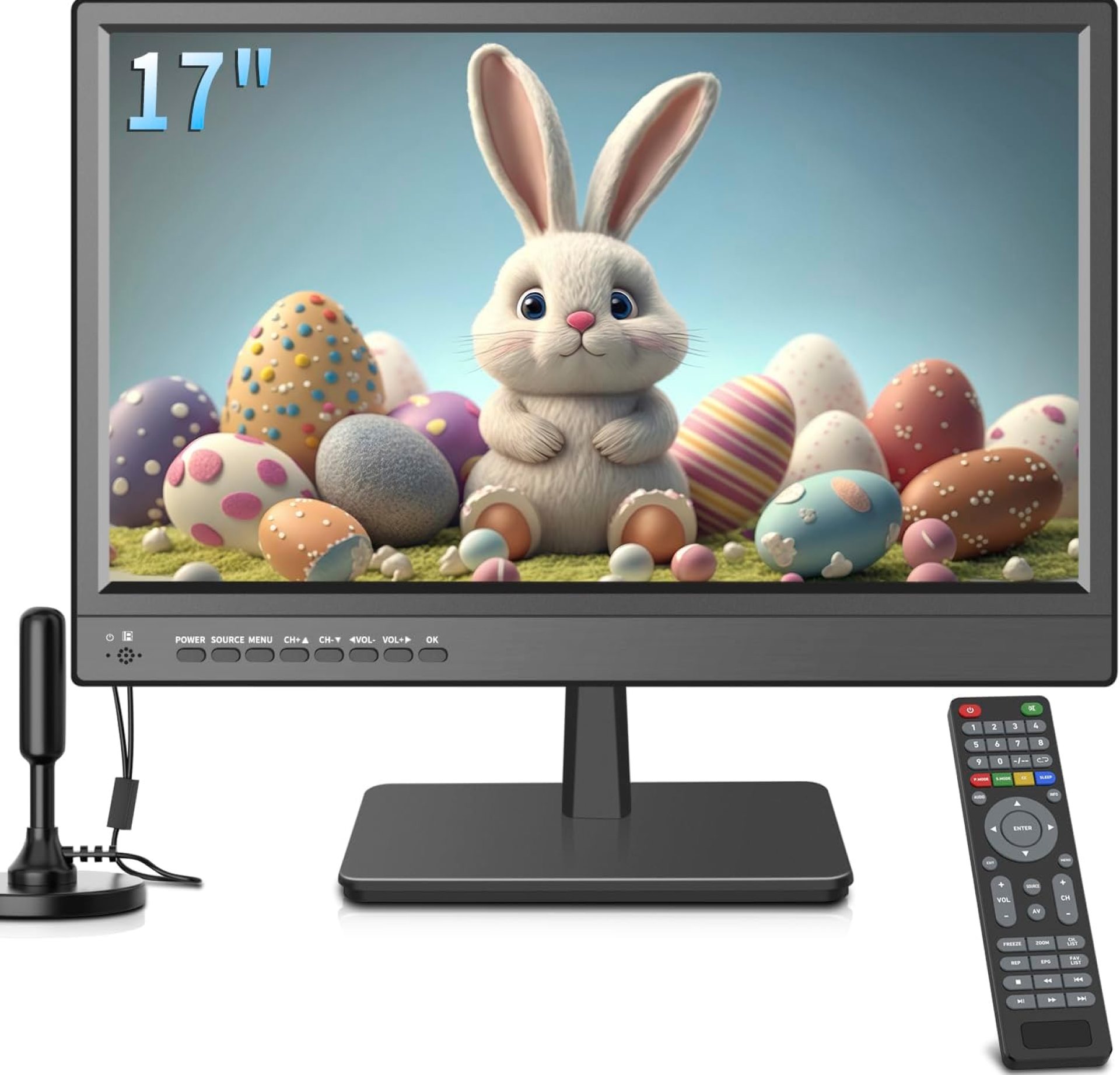 17inch TV,Small Flat Screen TV with ATSC Digital Tuner-HDMI &USB Port in-Dual Power-12 Volt Charger Cable and AC Power Suitable-for Caravan,Kitchen,Bedroom 17inch TV,Small Flat Screen TV with ATSC Digital Tuner-HDMI &USB Port in-Dual Power-12 Volt Charger Cable and AC Power Suitable-for Caravan,Kitchen,Bedroom