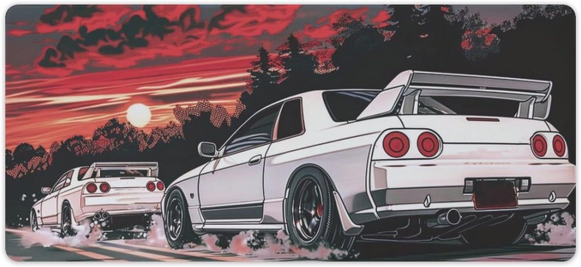 Car Gaming Mouse Pad Large Mousepad R32 Japanese Retrowave Anime JDM Racing Car Big Computer Desk Mat Desk Pad for Keyboard and Mouse Mat Non-Slip Base 40x90cm Car Gaming Mouse Pad Large Mousepad R32 Japanese Retrowave Anime JDM Racing Car Big Computer Desk Mat Desk Pad for Keyboard and Mouse Mat Non-Slip Base 40x90cm