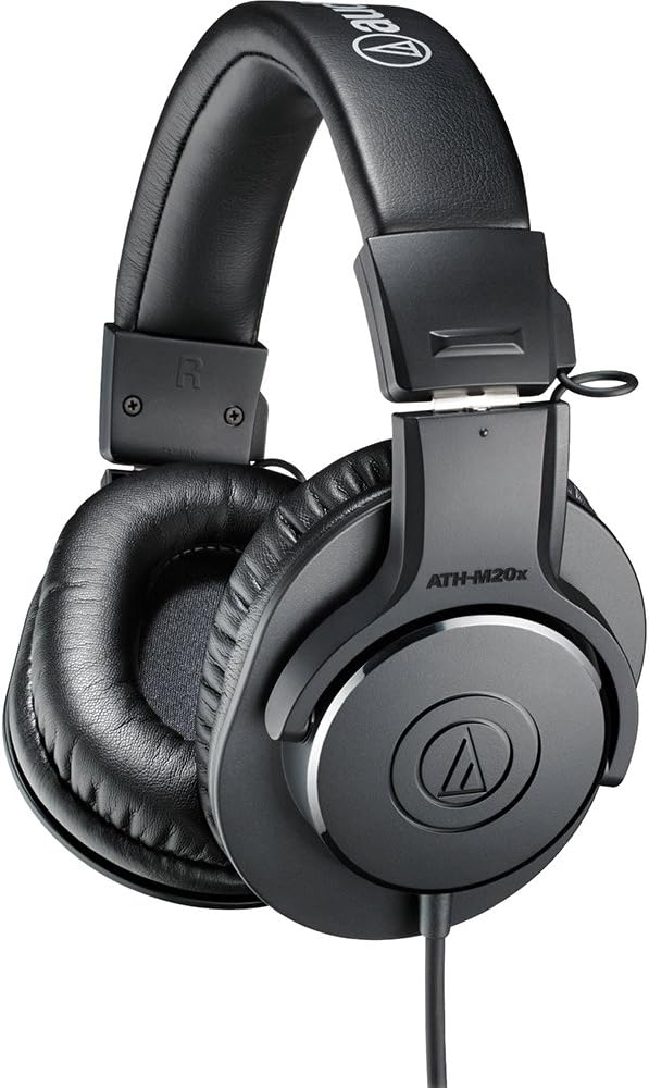Audio-Technica ATH-M20x Professional Studio Monitor Headphones, Black (AUD ATHM20X) Audio-Technica ATH-M20x Professional Studio Monitor Headphones, Black (AUD ATHM20X)