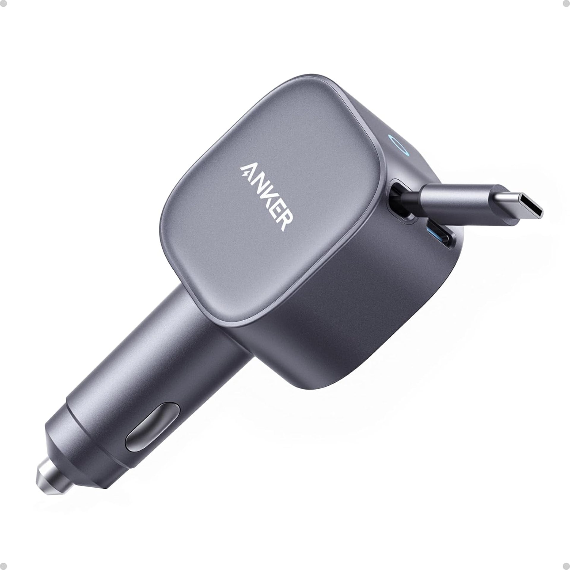 Anker USB-C Car Charger, 75W Max, Ultra-Compact, Type-C Fast Charger with Built-in Retractable USB-C Cable, Car Adapter for iPhone 16/15 Series, MacBook Pro/Air, iPad, Galaxy, AirPods, and More Anker USB-C Car Charger, 75W Max, Ultra-Compact, Type-C Fast Charger with Built-in Retractable USB-C Cable, Car Adapter for iPhone 16/15 Series, MacBook Pro/Air, iPad, Galaxy, AirPods, and More