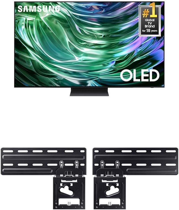 SAMSUNG 65-Inch Class OLED 4K S90D Series HDR+ Smart TV w/Dolby Atmos, Object Tracking Sound Lite, Motion Xcelerator, (QN65S90D, 2024 Model) Slim Fit TV Wall Mount, WMN-B50EB/ZA SAMSUNG 65-Inch Class OLED 4K S90D Series HDR+ Smart TV w/Dolby Atmos, Object Tracking Sound Lite, Motion Xcelerator, (QN65S90D, 2024 Model) Slim Fit TV Wall Mount, WMN-B50EB/ZA