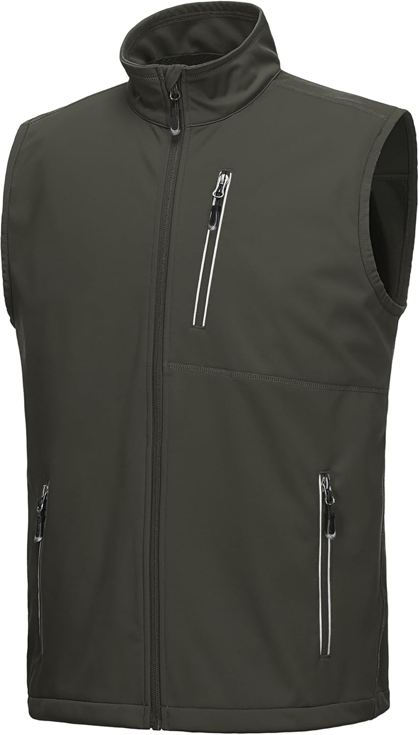 33,000ft Men’s Windproof Lightweight Golf Vest Outerwear with Pockets, Softshell Sleeveless Jacket for Running Hiking Sports 33,000ft Men’s Windproof Lightweight Golf Vest Outerwear with Pockets, Softshell Sleeveless Jacket for Running Hiking Sports