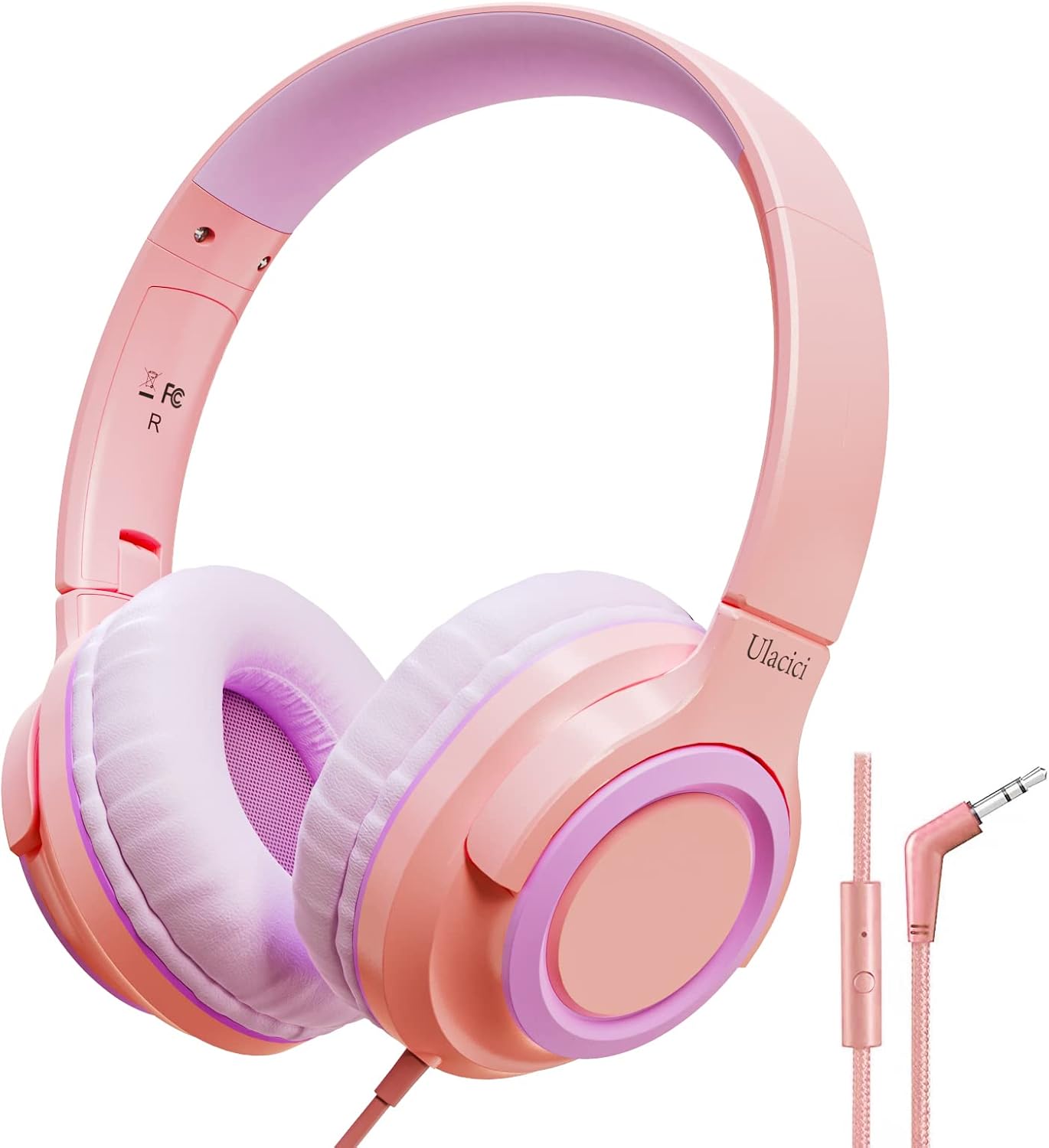 U20 Pink Kids Headphones, Wired Children Headphones with 94dB Safe Volume Control, Foldable Design, Comfortable for Online Learning/School/Travel/Tablet U20 Pink Kids Headphones, Wired Children Headphones with 94dB Safe Volume Control, Foldable Design, Comfortable for Online Learning/School/Travel/Tablet