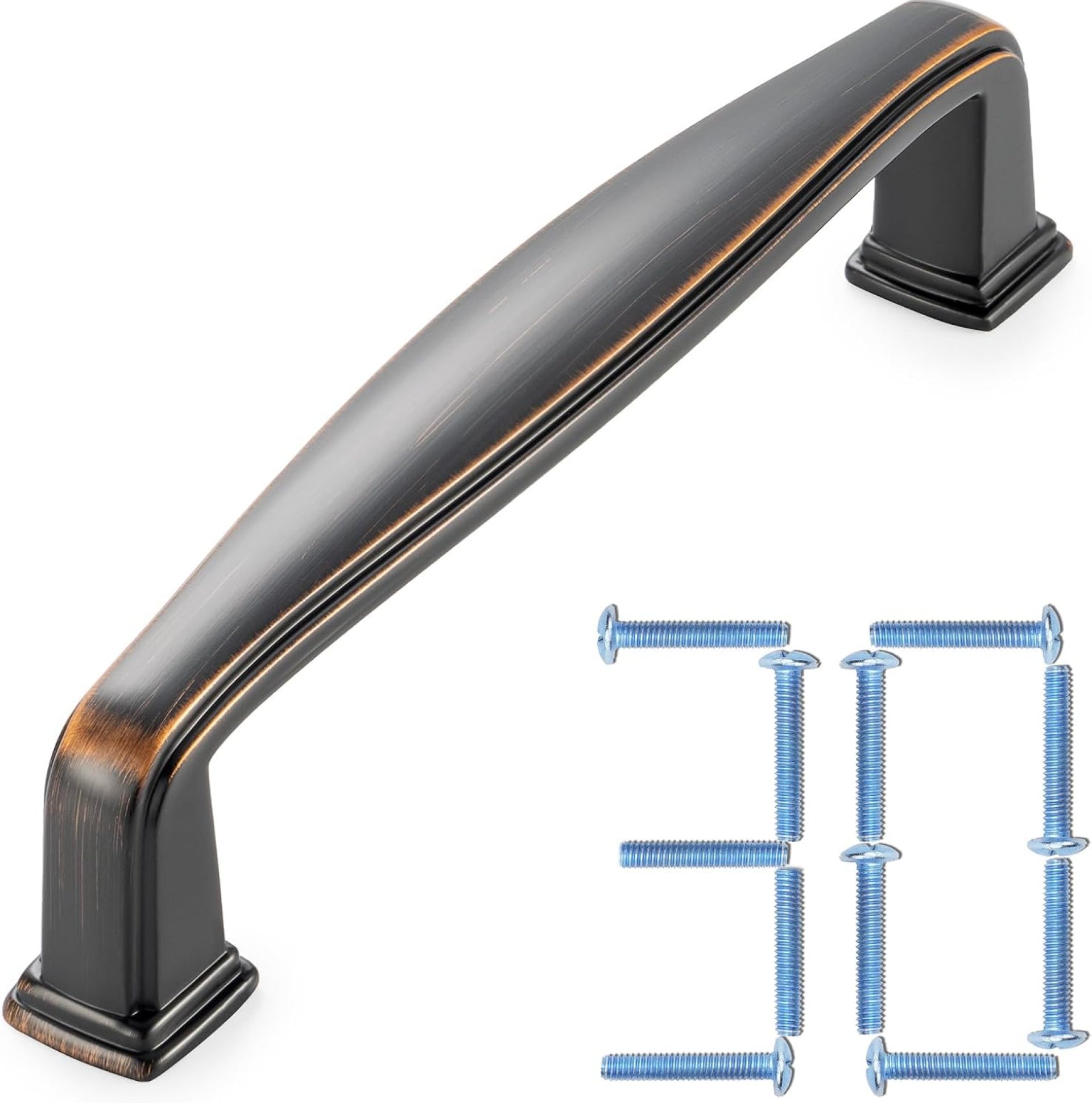 KOOFIZO 30-Pack Square Foot Cabinet Arch Pull – Oil Rubbed Bronze Furniture Handle, 3.8 Inch/96mm Screw Spacing for Kitchen Cupboard Door, Bedroom Dresser Drawer, Bathroom Furniture Hardware KOOFIZO 30-Pack Square Foot Cabinet Arch Pull – Oil Rubbed Bronze Furniture Handle, 3.8 Inch/96mm Screw Spacing for Kitchen Cupboard Door, Bedroom Dresser Drawer, Bathroom Furniture Hardware