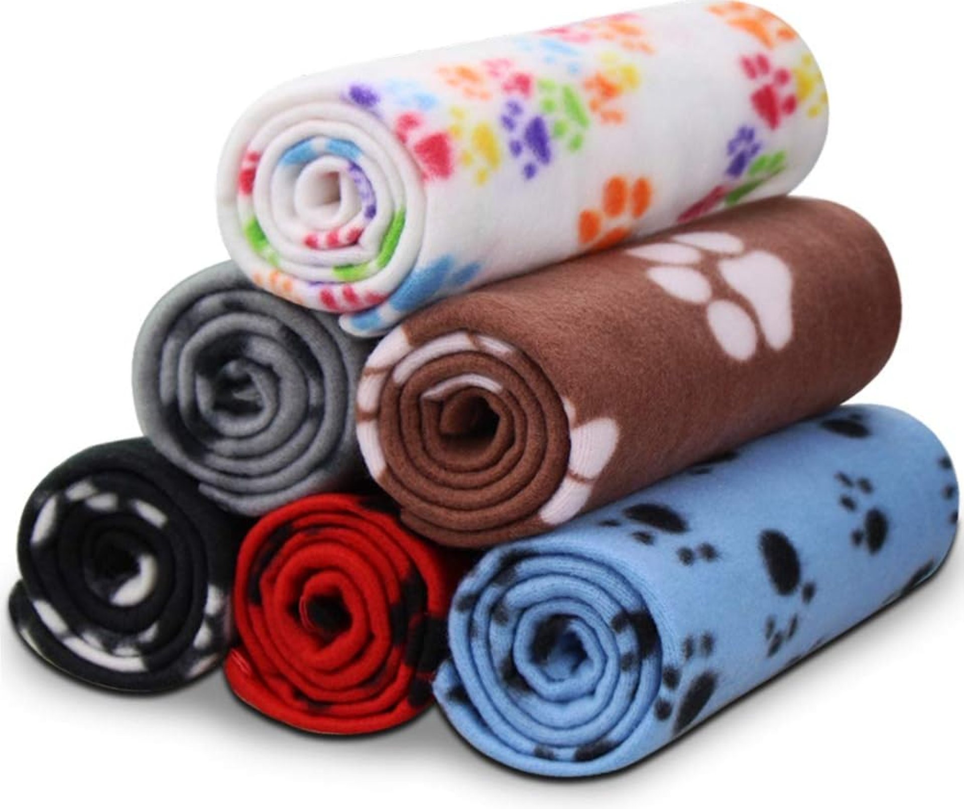 Comsmart Dog Blankets for Small Dogs, 6 Pack Puppy Blanket Cute Paw Print Pet Blanket for Dog, Puppy, Cat, Kitten, 24×28 inches Comsmart Dog Blankets for Small Dogs, 6 Pack Puppy Blanket Cute Paw Print Pet Blanket for Dog, Puppy, Cat, Kitten, 24×28 inches