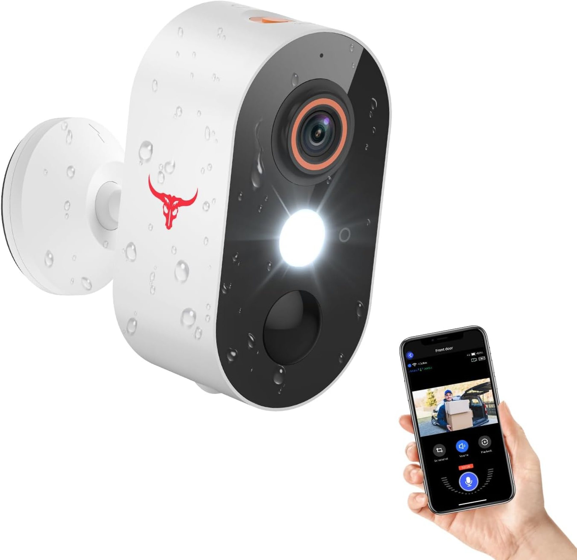Security Cameras Wireless Outdoor, 1080P Battery Powered WiFi Surveillance, Indoor Home Camera with 2-Way Audio, AI Human Detection, Color Night Vision, Cloud Storage, Live View (1 Pack) Security Cameras Wireless Outdoor, 1080P Battery Powered WiFi Surveillance, Indoor Home Camera with 2-Way Audio, AI Human Detection, Color Night Vision, Cloud Storage, Live View (1 Pack)