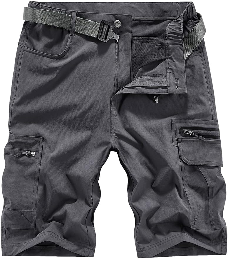 Quick Dry Hiking Shorts Men’s Cargo Casual Outdoor 4-Way Stretchy Lightweight Summer Short with Multi Pockets 30-46 (No Belt) Quick Dry Hiking Shorts Men’s Cargo Casual Outdoor 4-Way Stretchy Lightweight Summer Short with Multi Pockets 30-46 (No Belt)