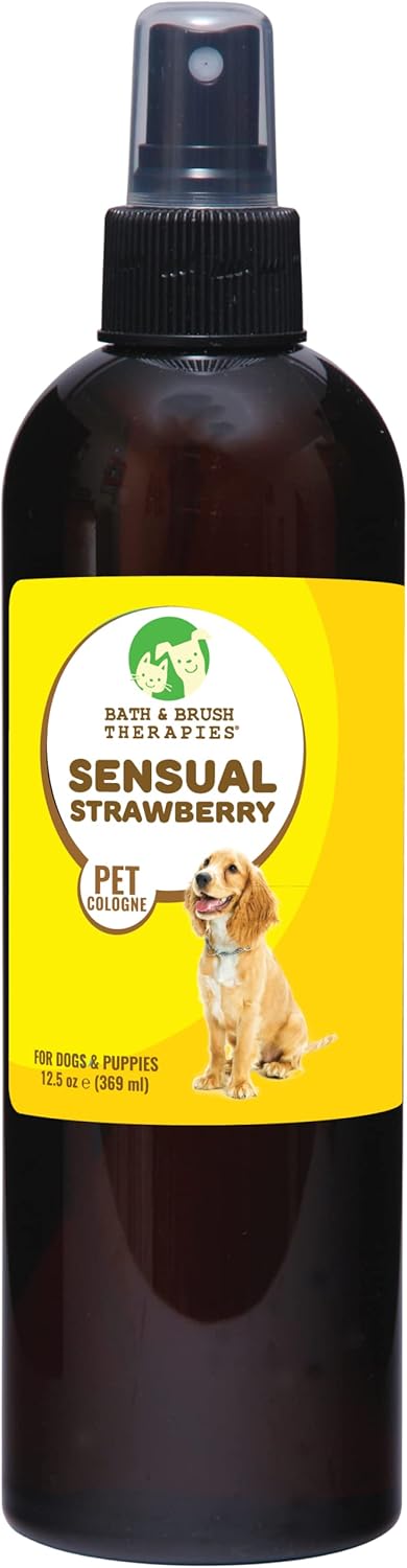 Showseason Bath & Brush Therapies® Sensual Strawberry Pet Cologne 12.5 oz. For Dogs | Long-Lasting, Fruity Scent | Paraben-Free | Biodegradable & Non-Toxic | Made in The USA Showseason Bath & Brush Therapies® Sensual Strawberry Pet Cologne 12.5 oz. For Dogs | Long-Lasting, Fruity Scent | Paraben-Free | Biodegradable & Non-Toxic | Made in The USA
