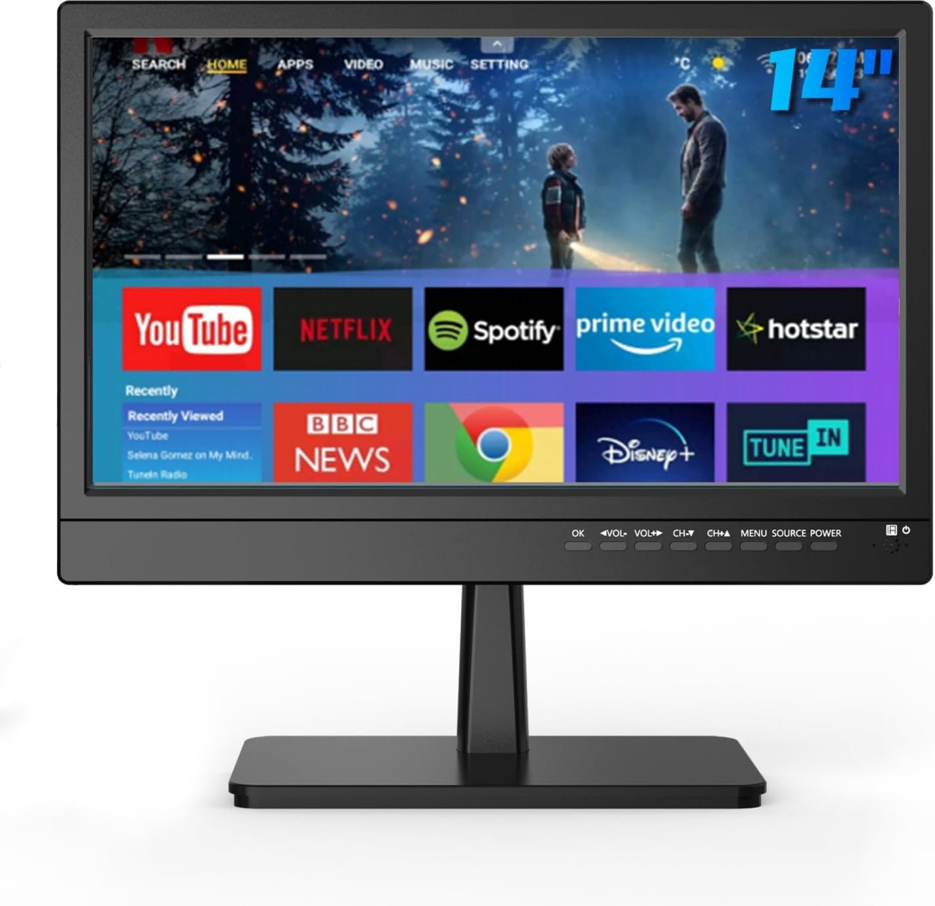 14 inch Small Smart TV Built-in APP, HD Flat Screen Smart TV for Home, Kitchen, RV Camper 14 inch Small Smart TV Built-in APP, HD Flat Screen Smart TV for Home, Kitchen, RV Camper