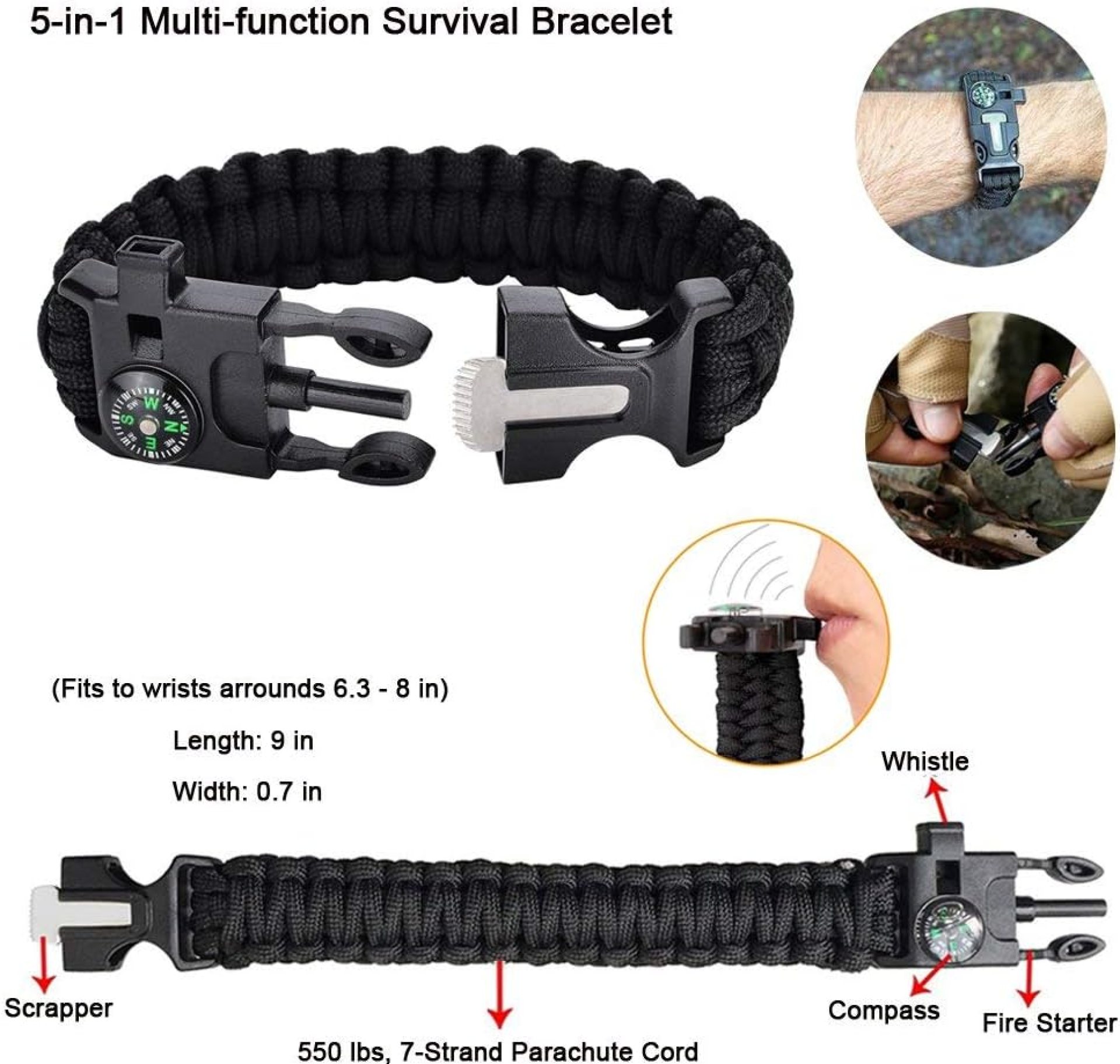 16pcs Emergency Survival Kit, Compact Survival Tactical Gear, Cool EDC Survival Tool for Cars, Camping, Hiking, Hunting, Fishing, Adventure Accessorie for Men Husband Dad Friend 16pcs Emergency Survival Kit, Compact Survival Tactical Gear, Cool EDC Survival Tool for Cars, Camping, Hiking, Hunting, Fishing, Adventure Accessorie for Men Husband Dad Friend