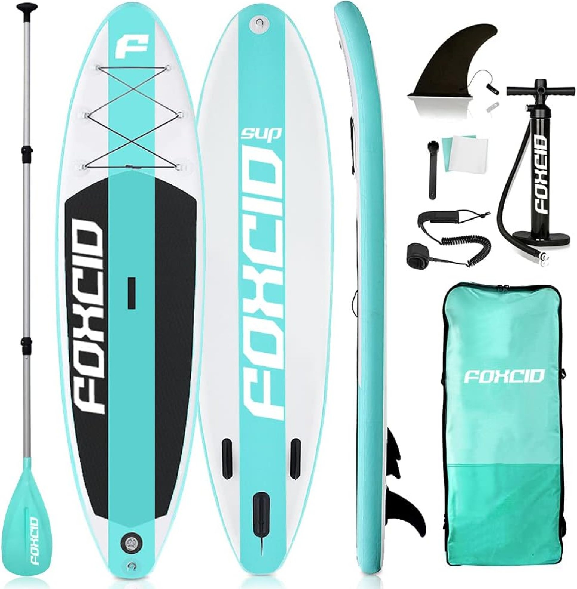 Inflatable Stand Up Paddle Board (6 Inches Thick) with Premium SUP Accessories & Carry Bag | Wide Stance, Bottom Fin for Paddling, Surf Control, Non-Slip Deck | Youth & Adult Standing Boat Inflatable Stand Up Paddle Board (6 Inches Thick) with Premium SUP Accessories & Carry Bag | Wide Stance, Bottom Fin for Paddling, Surf Control, Non-Slip Deck | Youth & Adult Standing Boat