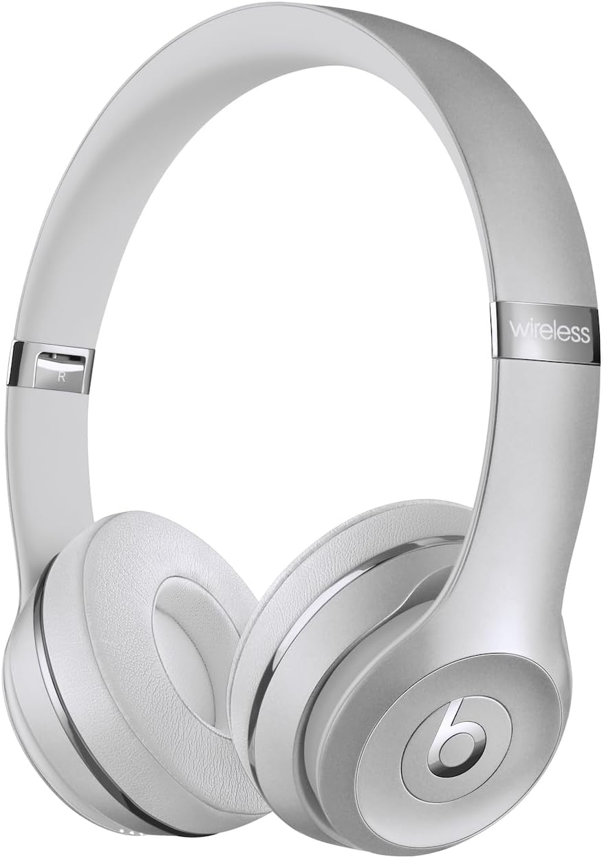 Beats Solo3 – Wireless Bluetooth On-Ear Headphones, Apple & Android Compatible, Up to 40H of Battery Life – Silver (Latest Model) Beats Solo3 – Wireless Bluetooth On-Ear Headphones, Apple & Android Compatible, Up to 40H of Battery Life – Silver (Latest Model)