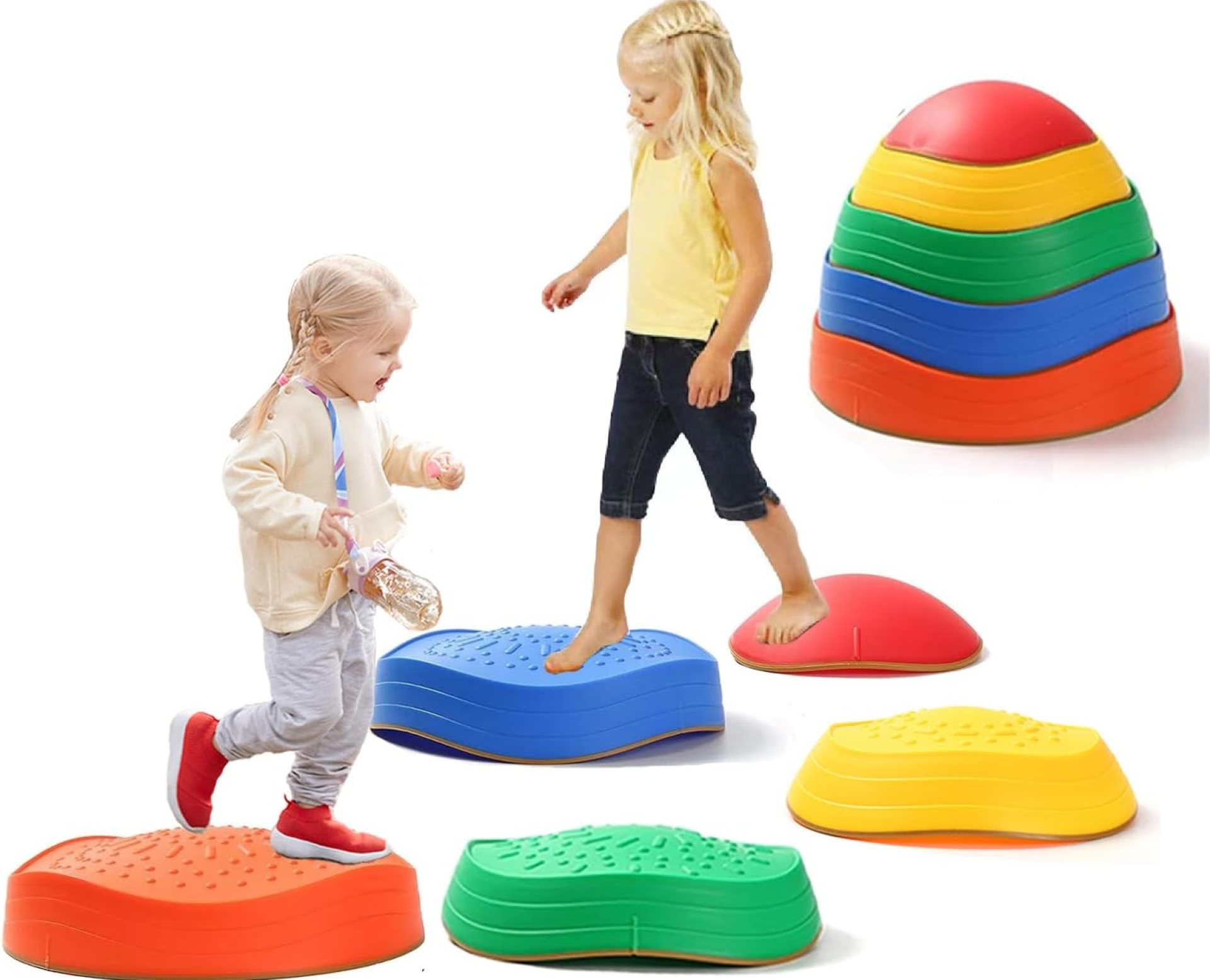 5Pcs Non-Slip Plastic Balance Stepping Stones for kids,up to 220 Ibs for Pomoting Children’s Coordination Skills Obstacle Courses Sensory Toys for Toddlers,Indoor or Outdoor Play 5Pcs Non-Slip Plastic Balance Stepping Stones for kids,up to 220 Ibs for Pomoting Children’s Coordination Skills Obstacle Courses Sensory Toys for Toddlers,Indoor or Outdoor Play