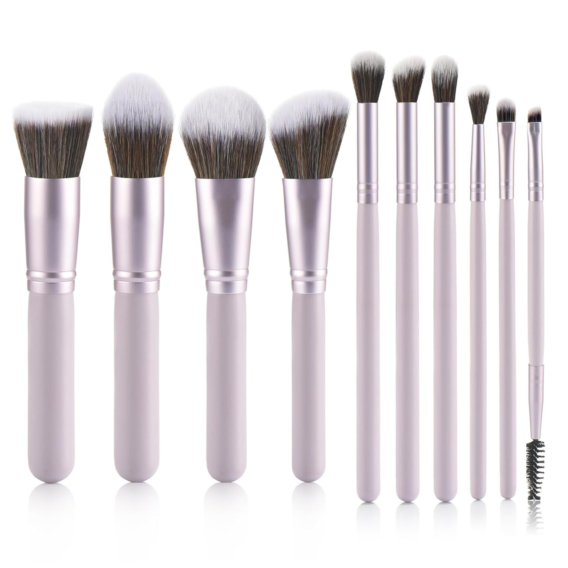 10 Piece Purple Makeup Brushes – Wooden Handle with Soft Synthetic Bristles,for Face & Eye Makeup|Professional Makeup Brushes set for Women & Girls| 10 Piece Purple Makeup Brushes – Wooden Handle with Soft Synthetic Bristles,for Face & Eye Makeup|Professional Makeup Brushes set for Women & Girls|