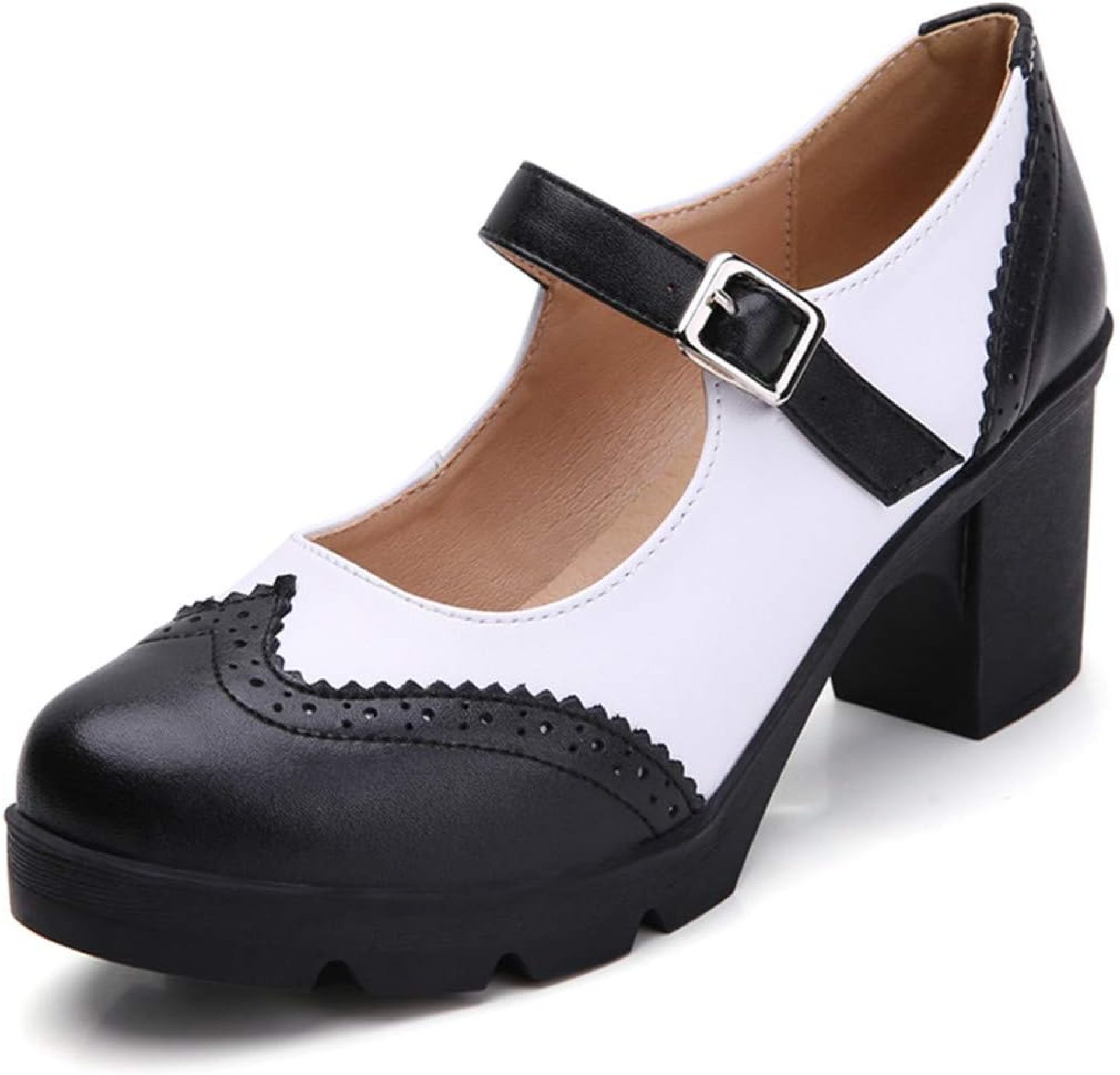 DADAWEN Women’s Chunky Low Block Heels Mary Jane Closed Toe Work Pumps Comfortable Round Toe Oxfords Dress Wedding Shoes DADAWEN Women’s Chunky Low Block Heels Mary Jane Closed Toe Work Pumps Comfortable Round Toe Oxfords Dress Wedding Shoes