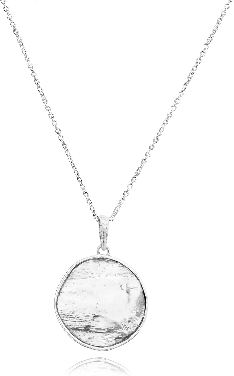 JEAN RACHEL JEWELRY 925 Sterling Silver Necklace for Women – Large Hammered Disc Vintage Design – Hypoallergenic, Lead & Nickel Free Jewelry – Artisan Handcrafted Statement Necklace JEAN RACHEL JEWELRY 925 Sterling Silver Necklace for Women – Large Hammered Disc Vintage Design – Hypoallergenic, Lead & Nickel Free Jewelry – Artisan Handcrafted Statement Necklace