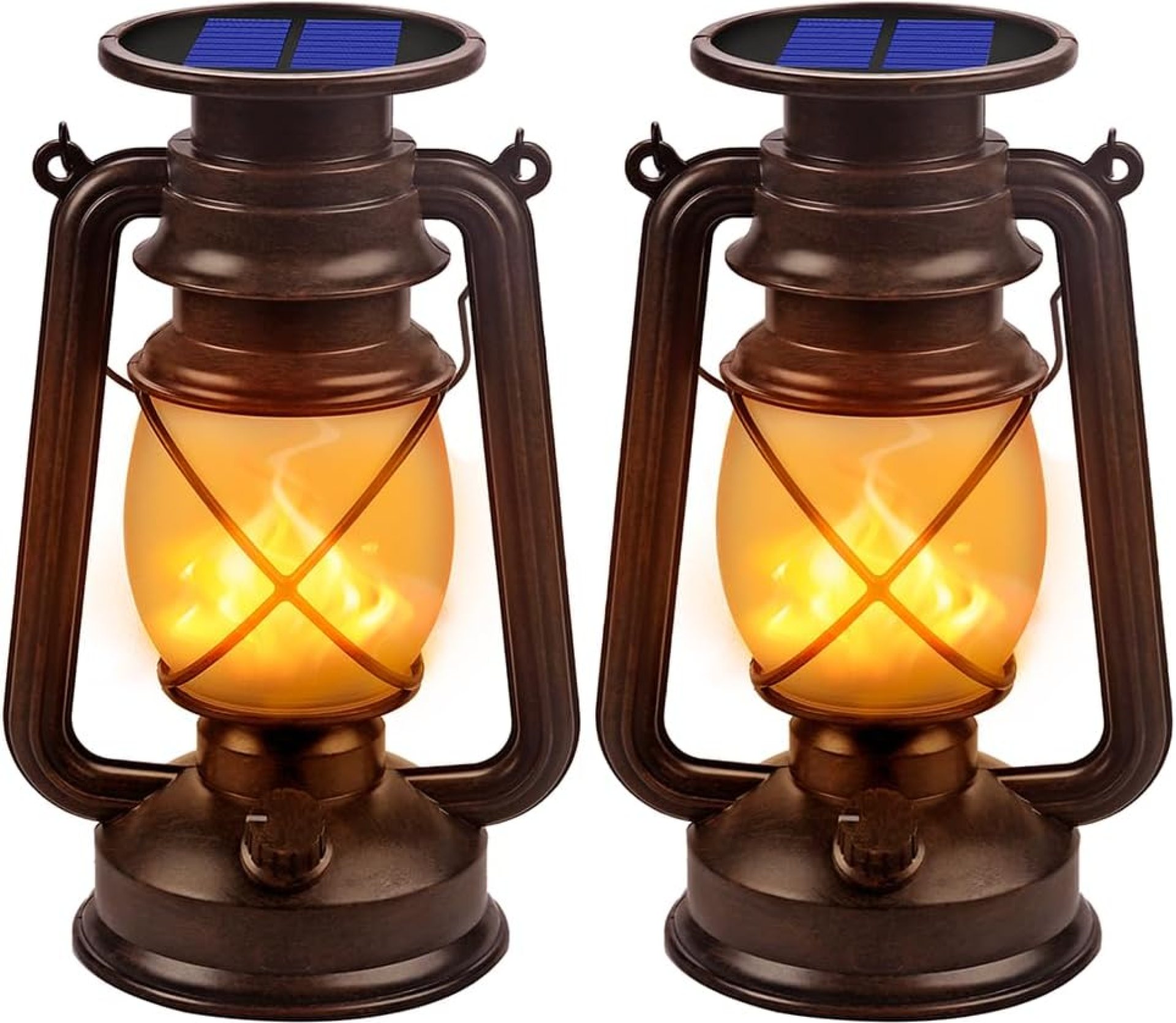 Solar Lantern Outdoor Hanging Solar Lights Dancing Flame Led Waterproof Camping Lamps, Landscape Decor for Table Patio Garden Yard Pathway Porch 2 Pack Solar Lantern Outdoor Hanging Solar Lights Dancing Flame Led Waterproof Camping Lamps, Landscape Decor for Table Patio Garden Yard Pathway Porch 2 Pack