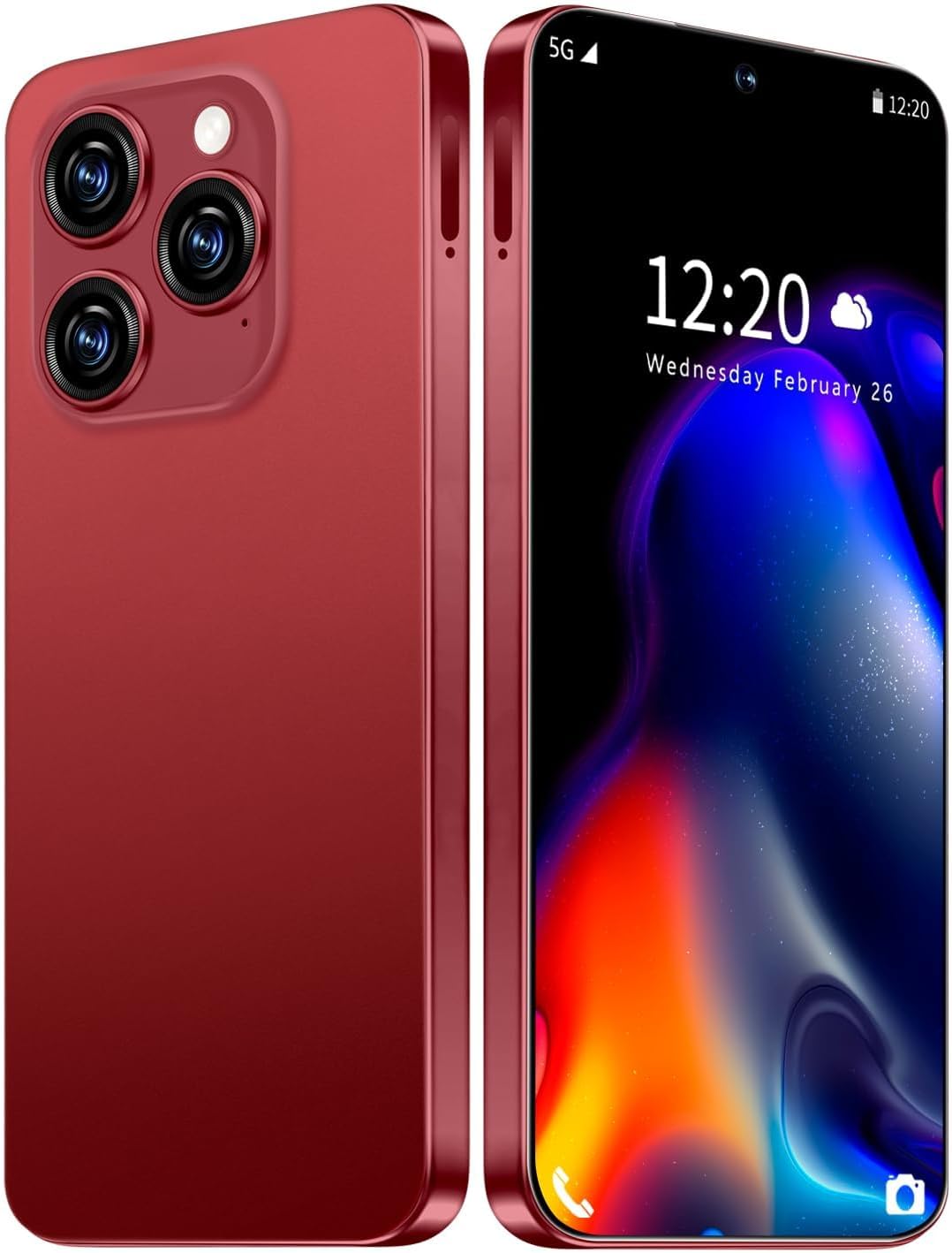 16 PROMAX Unlocked Phone, 8+256GB Smartphone, Android 13.0, Long Battery Life 7000mAh, 6.99“ HD Screen with 128GB Memory Card, Face ID/Dual SIM/5G/Fingerprint Lock/Photos/GPS (Wine Red) 16 PROMAX Unlocked Phone, 8+256GB Smartphone, Android 13.0, Long Battery Life 7000mAh, 6.99“ HD Screen with 128GB Memory Card, Face ID/Dual SIM/5G/Fingerprint Lock/Photos/GPS (Wine Red)