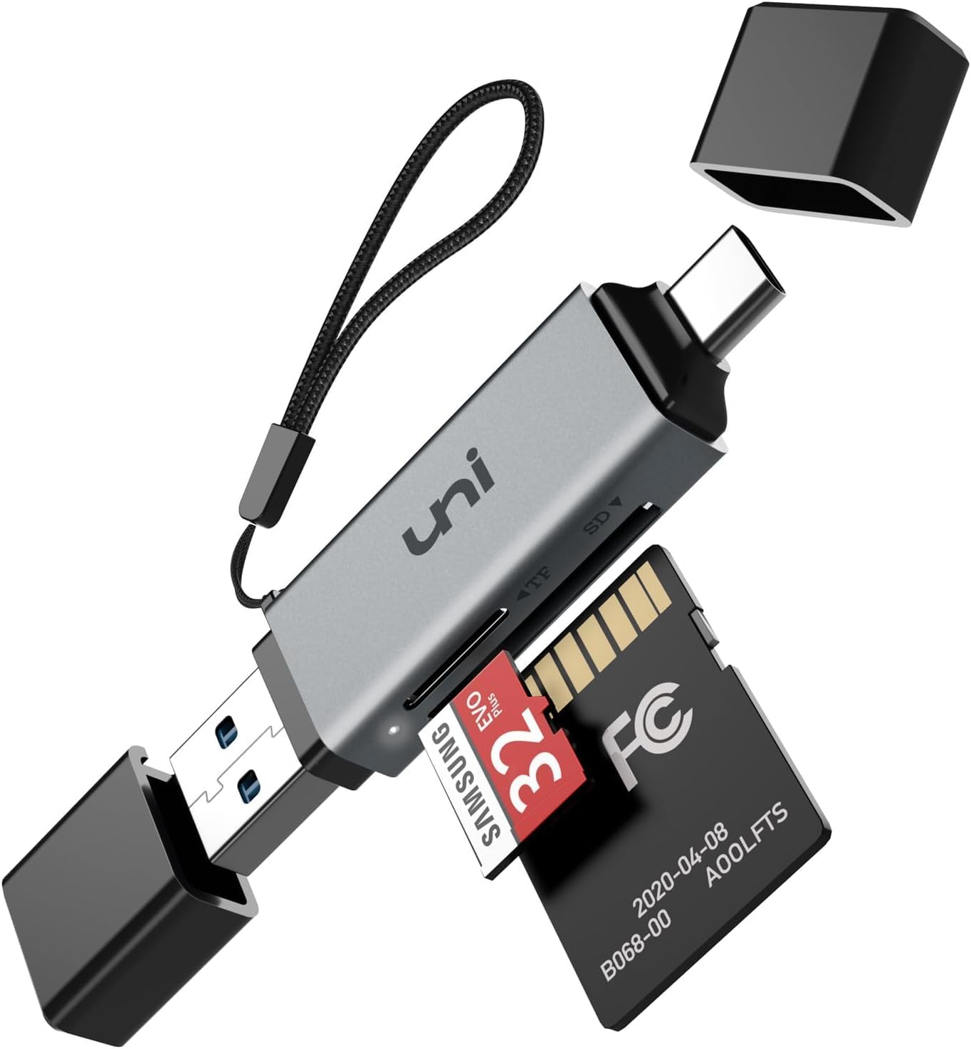 uni SD Card Reader, High-Speed USB C to Micro SD Card Adapter USB 3.0 Dual Slots, Memory Card Reader for SD/Micro SD/SDHC/SDXC/MMC, Compatible with MacBook Pro/Air, Chromebook, Android Galaxy uni SD Card Reader, High-Speed USB C to Micro SD Card Adapter USB 3.0 Dual Slots, Memory Card Reader for SD/Micro SD/SDHC/SDXC/MMC, Compatible with MacBook Pro/Air, Chromebook, Android Galaxy