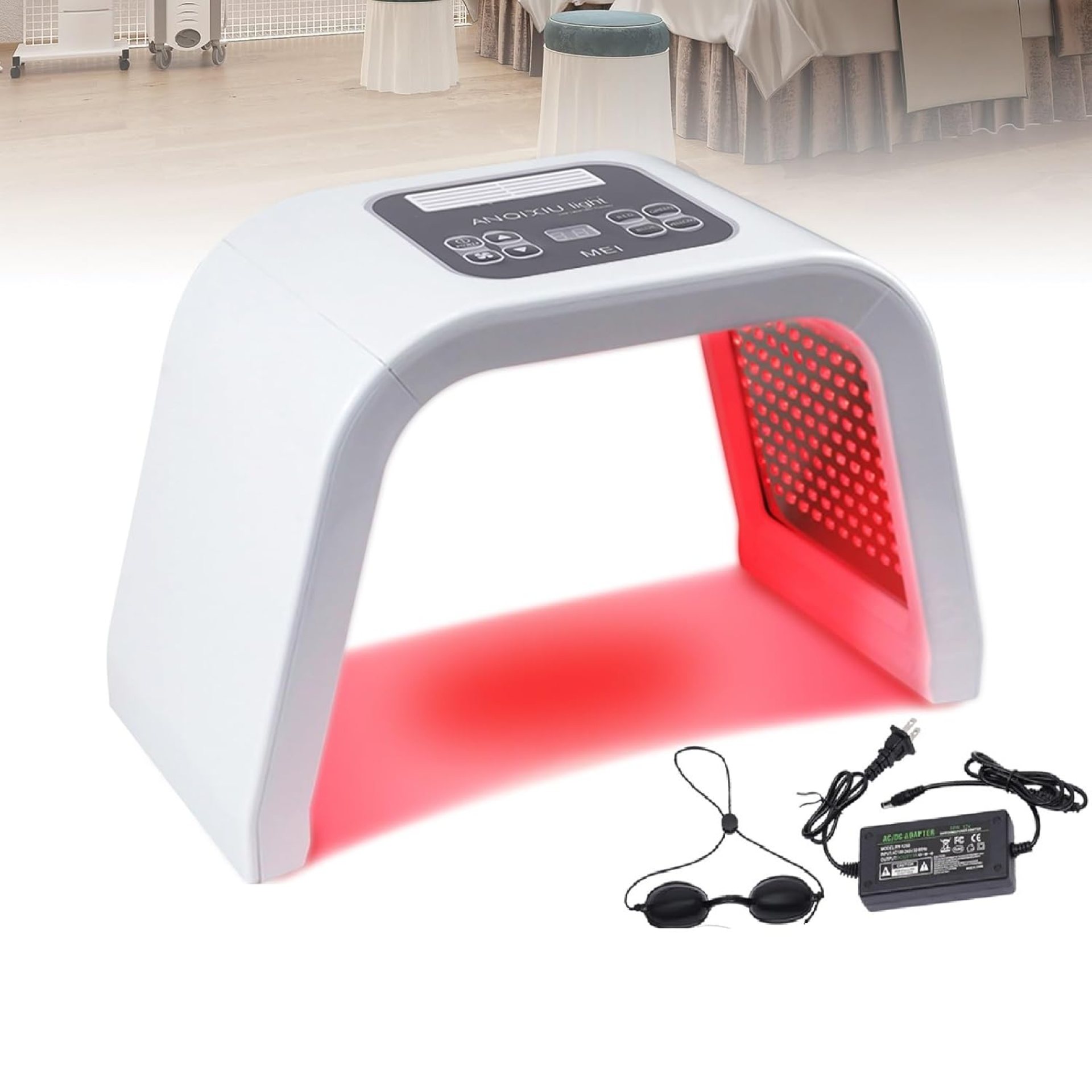 7 Color LED Facial Light, Face Mask LED Light Therapy Equipment SPA Equipment Multifunctional Beauty Machine for Women Home Salon 7 Color LED Facial Light, Face Mask LED Light Therapy Equipment SPA Equipment Multifunctional Beauty Machine for Women Home Salon